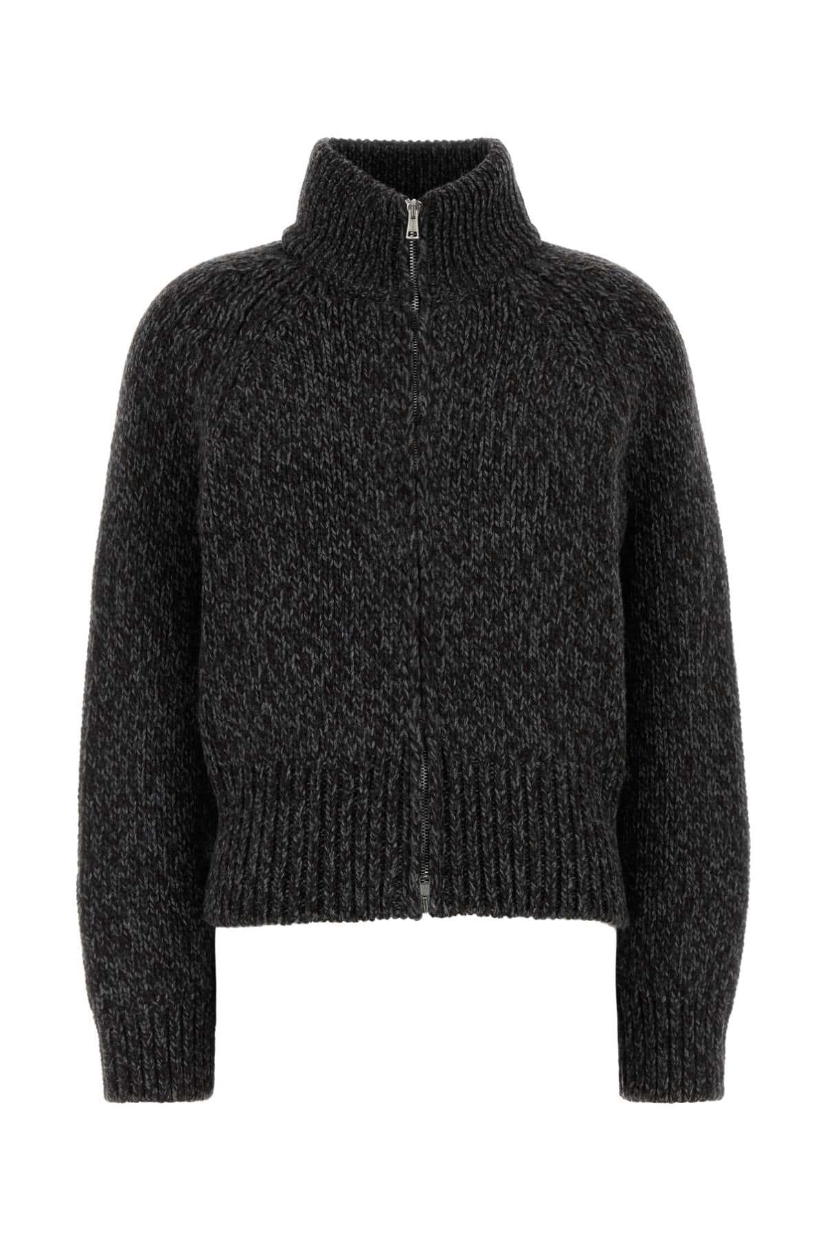 Multicolor wool cardigan