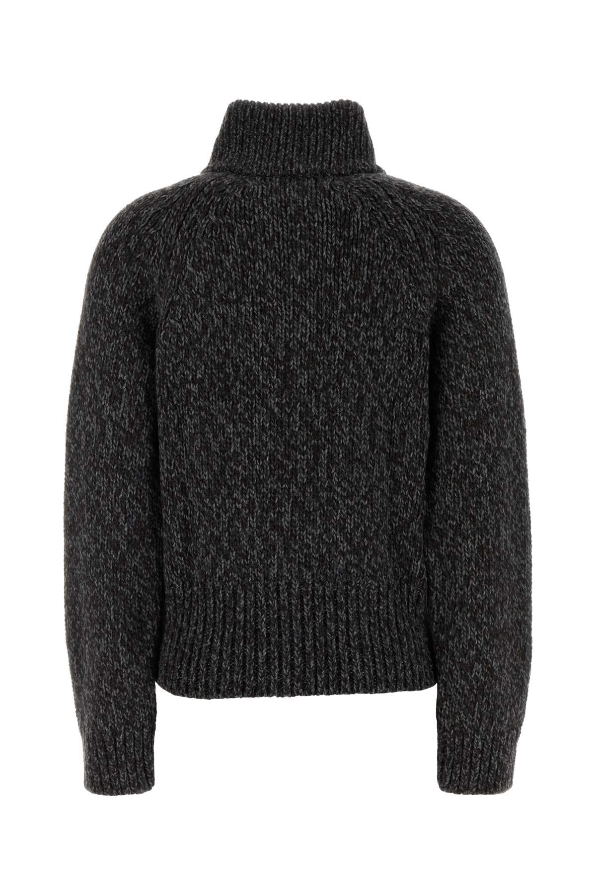 Multicolor wool cardigan - мініатюра 2