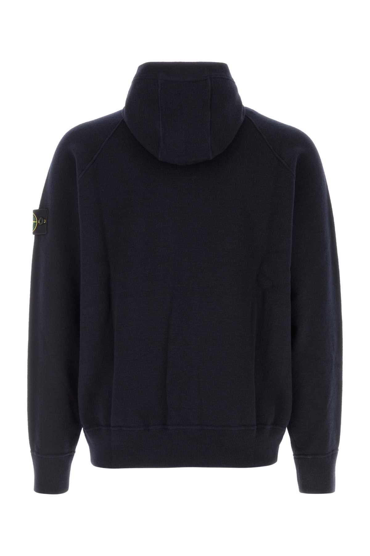 Midnight blue knit sweatshirt