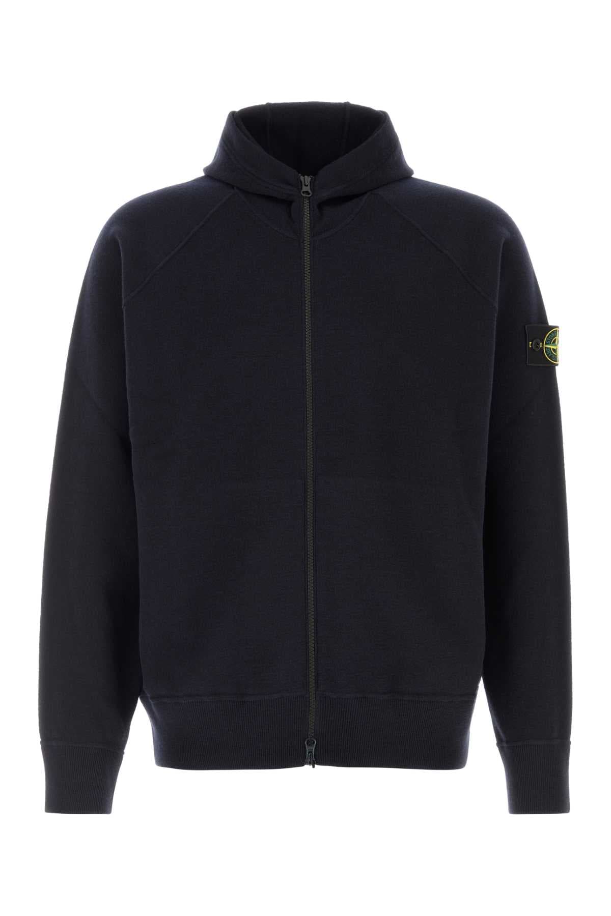 Midnight blue knit sweatshirt - мініатюра 2