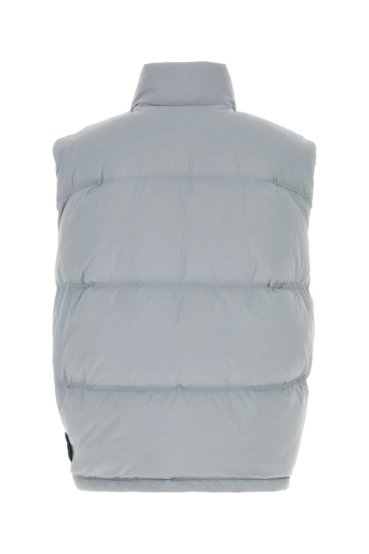 Pastel light blue nylon down jacket - мініатюра 2