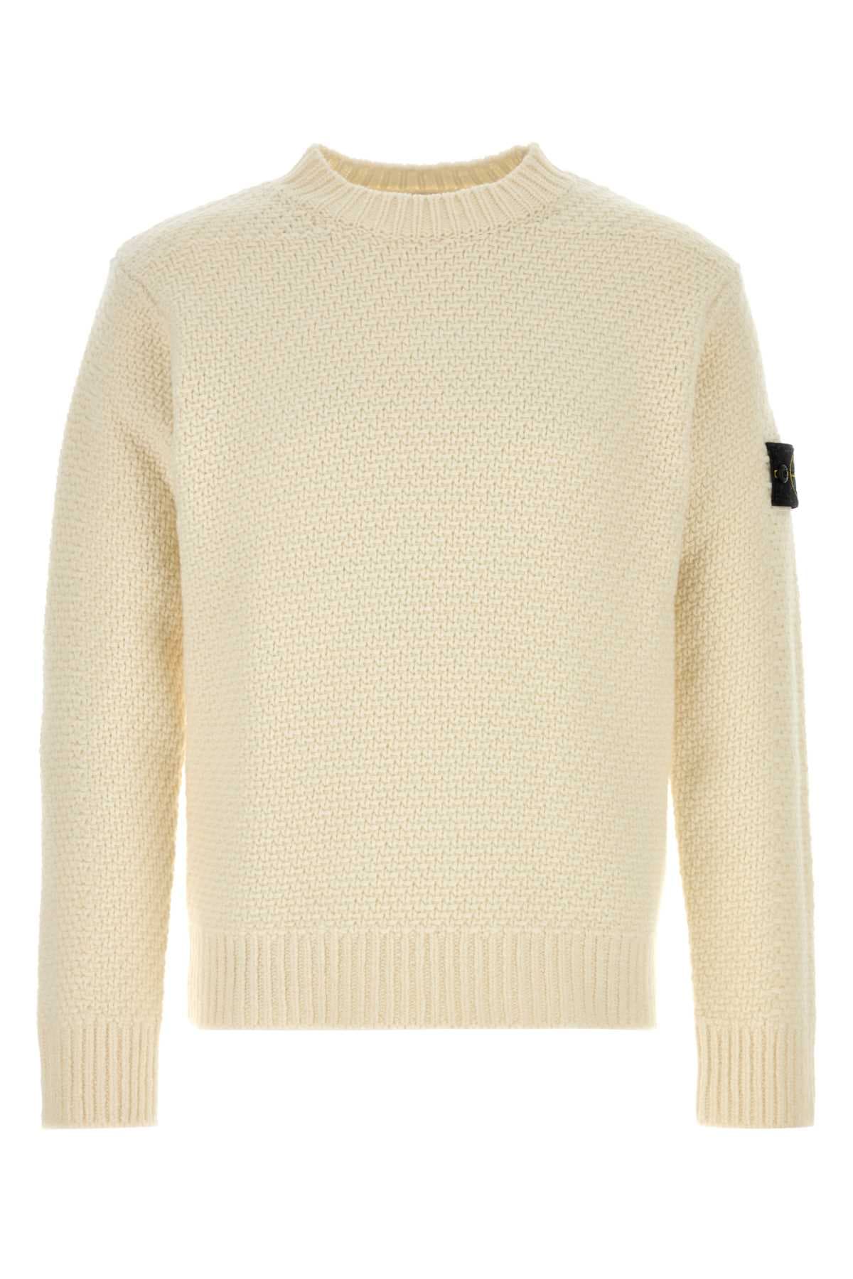White wool blend sweater