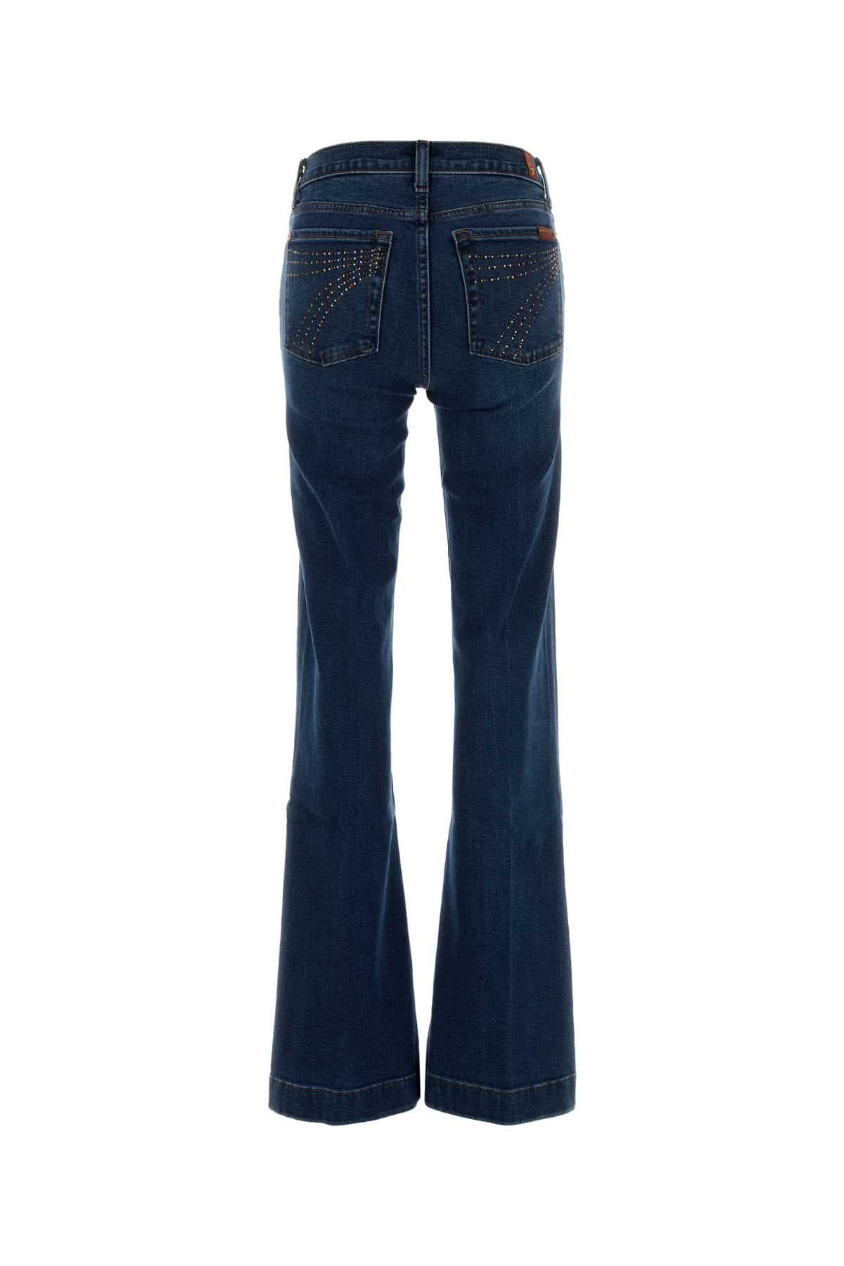 Blue stretch denim Dojo jeans - мініатюра 2