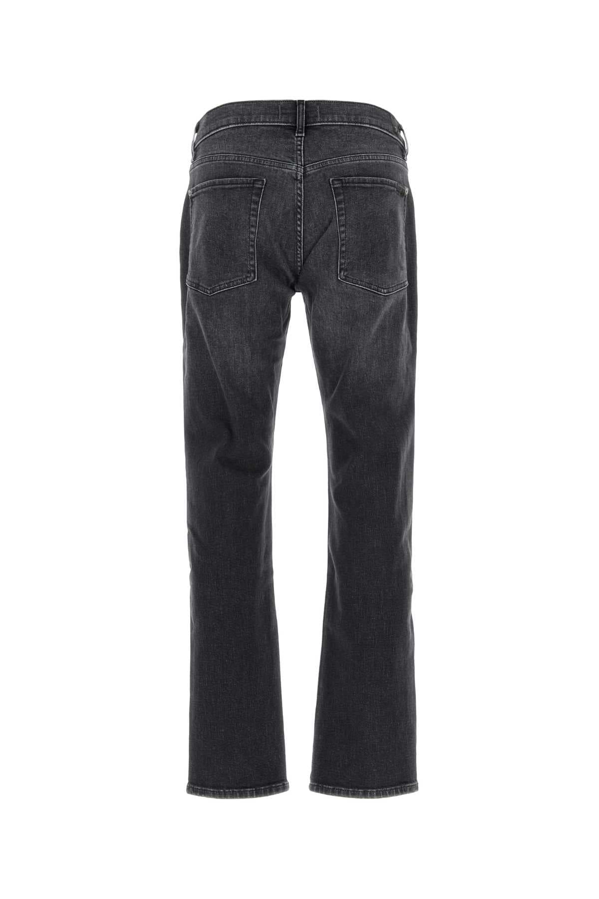 Black stretch denim jeans - мініатюра 2
