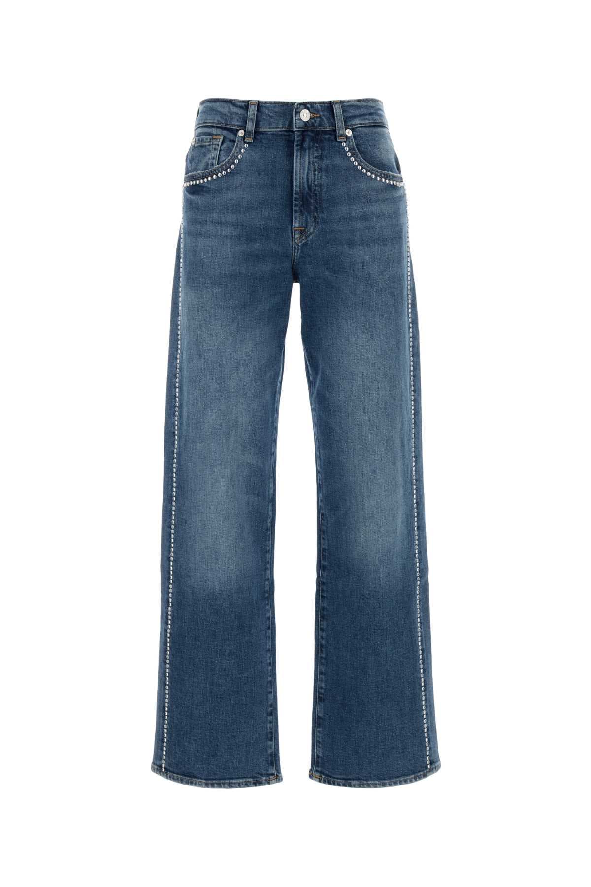 Stretch denim Stovepipe jeans