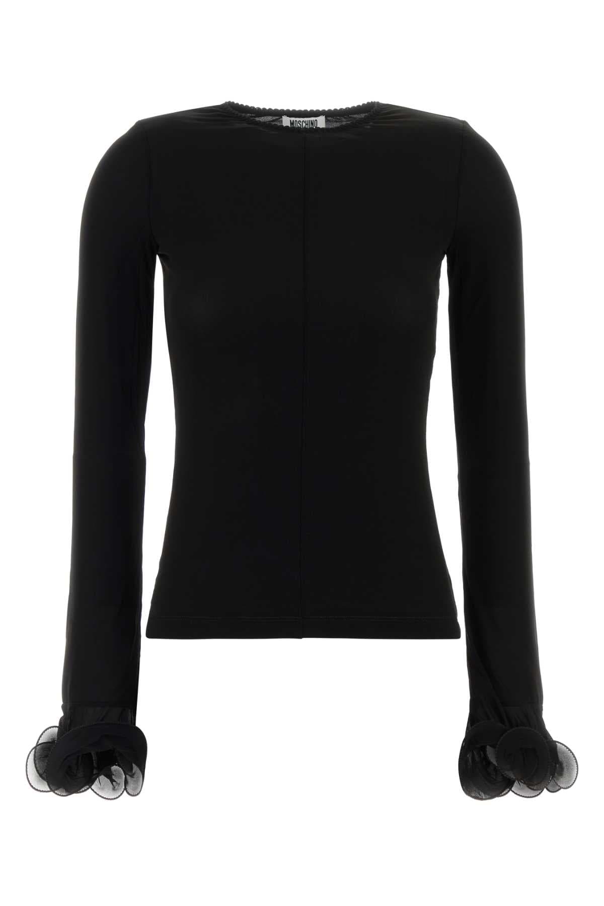 Black jersey top