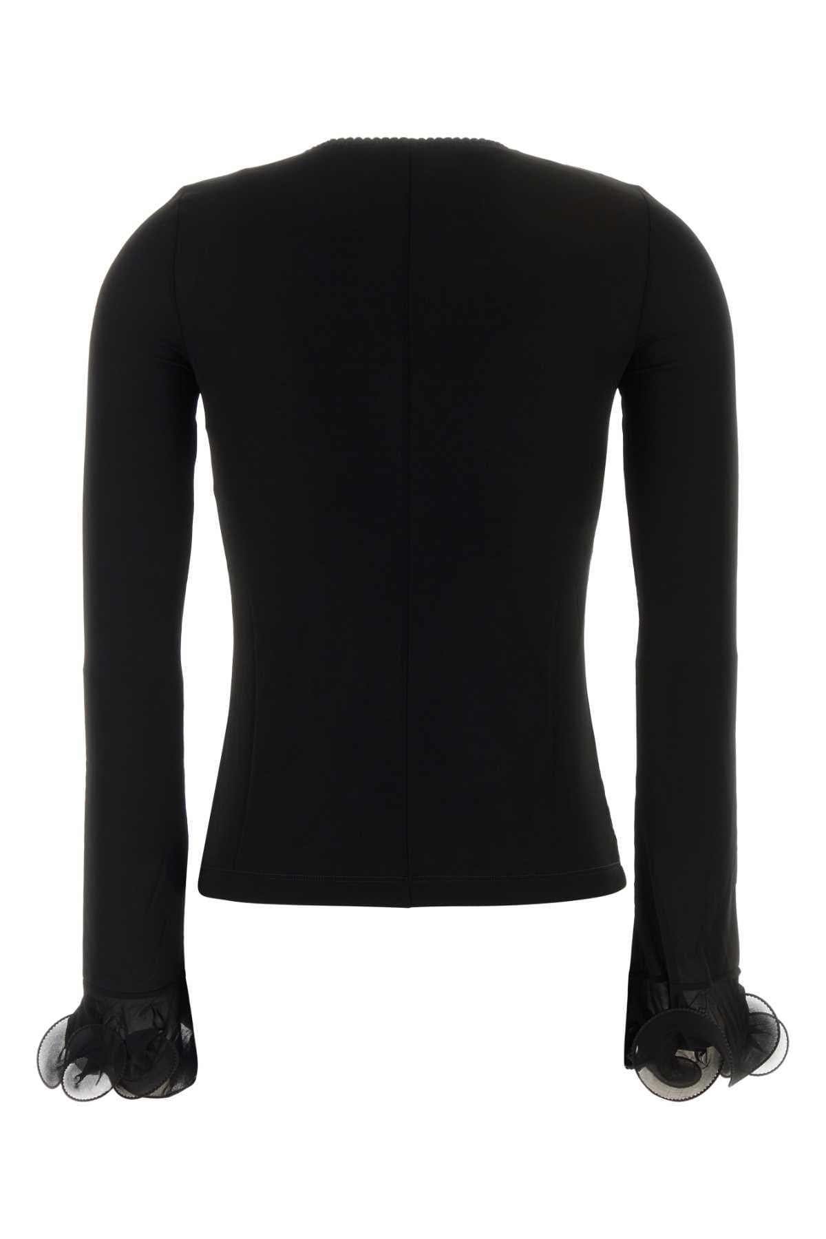 Black jersey top - мініатюра 2