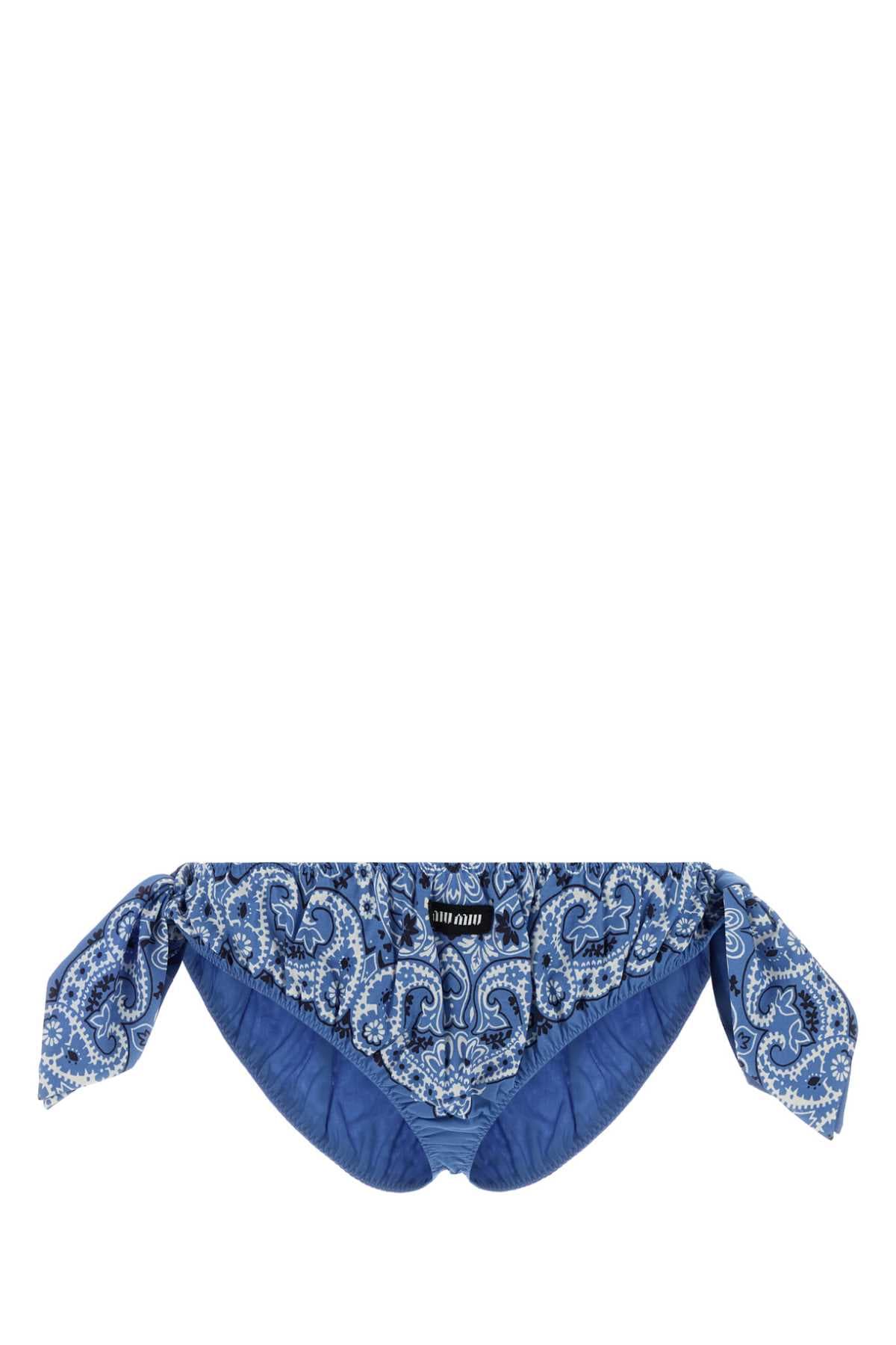 Printed poplin brief