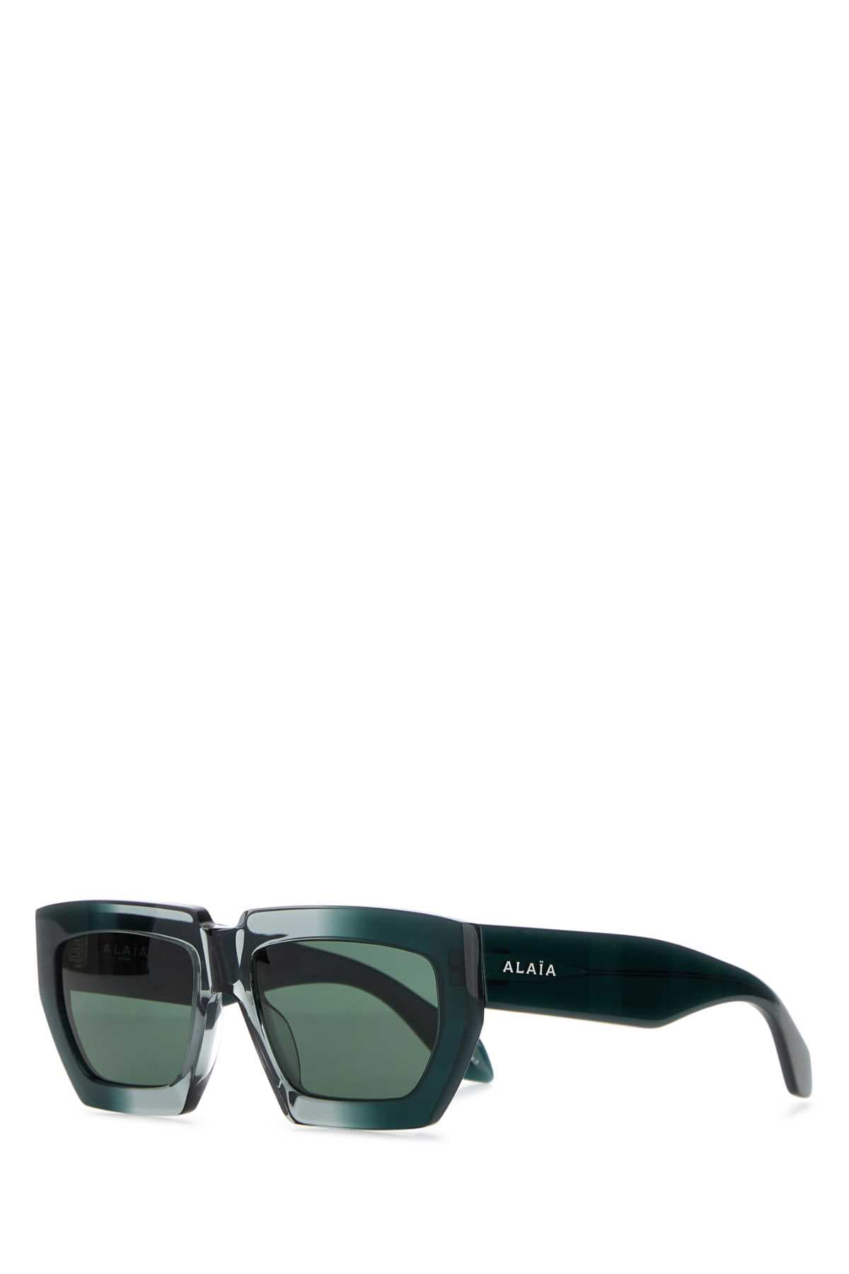 Dark green acetate sunglasses