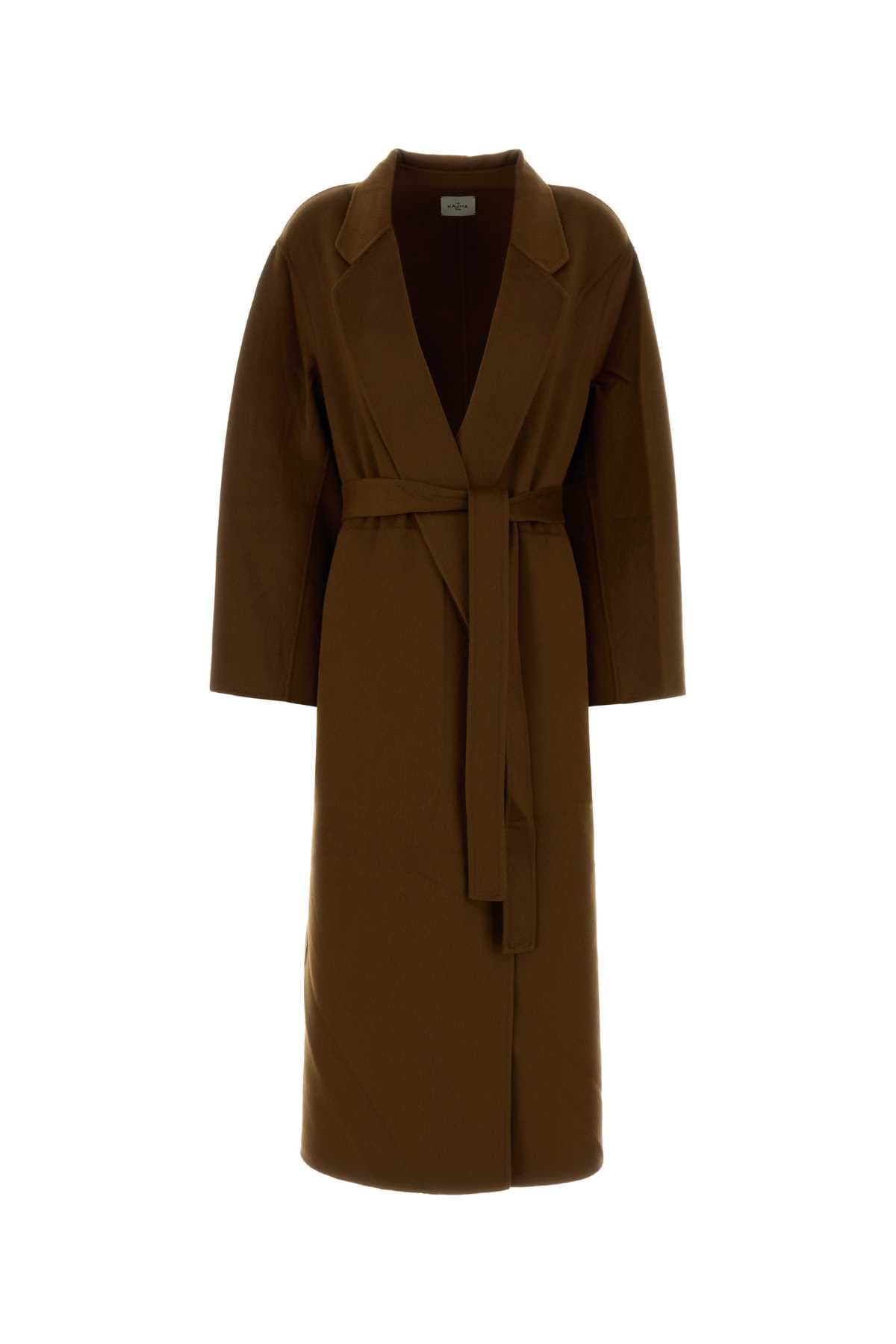 Brown cashmere coat