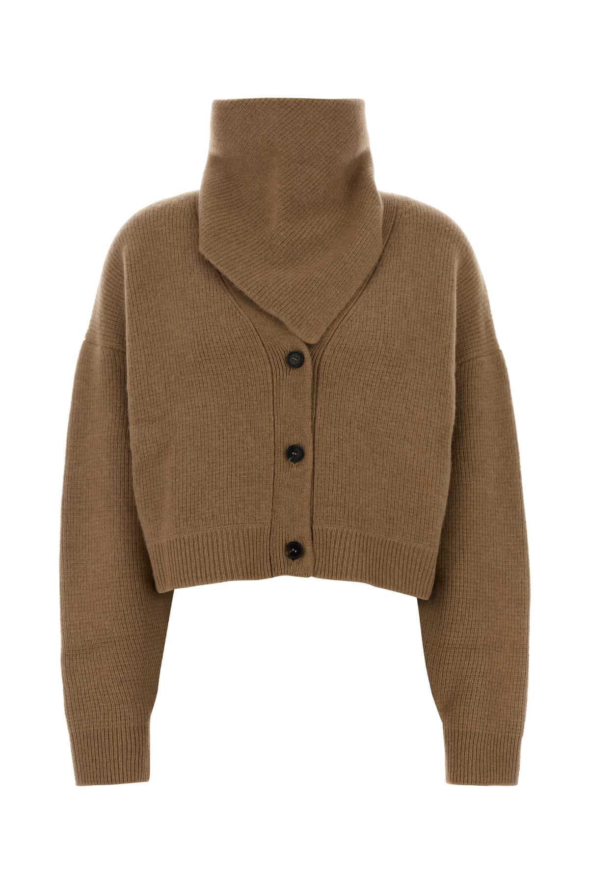 Camel cashmere cardigan
