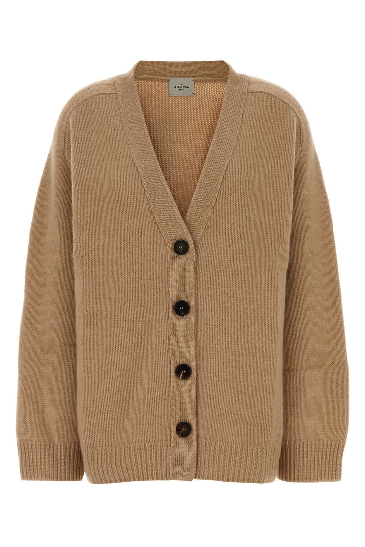 Camel cashmere cardigan