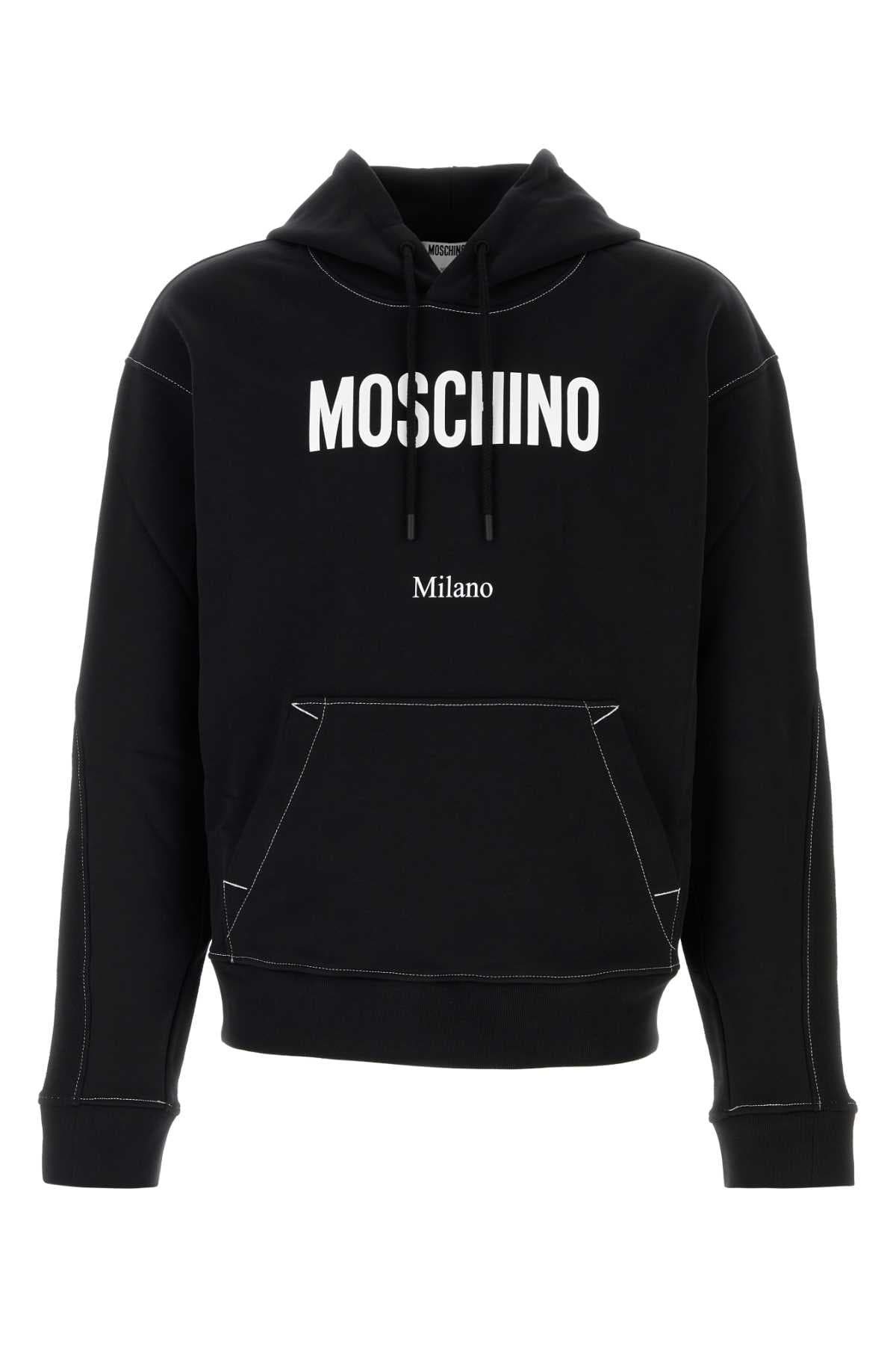 Black cotton sweatshirt