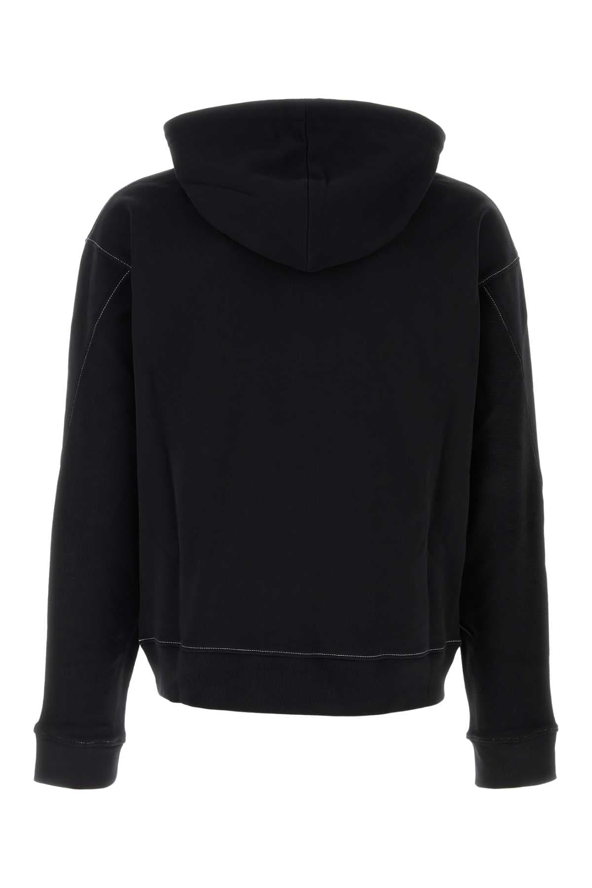 Black cotton sweatshirt - мініатюра 2