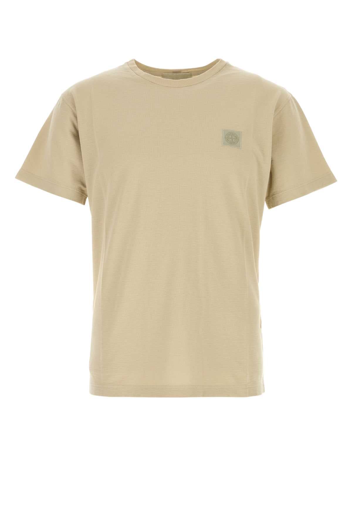 Beige cotton t-shirt
