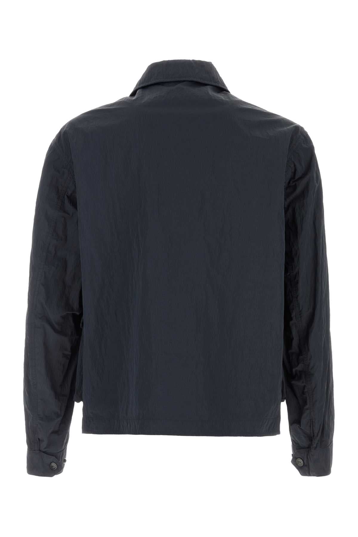 Dark blue nylon windbreaker - мініатюра 2