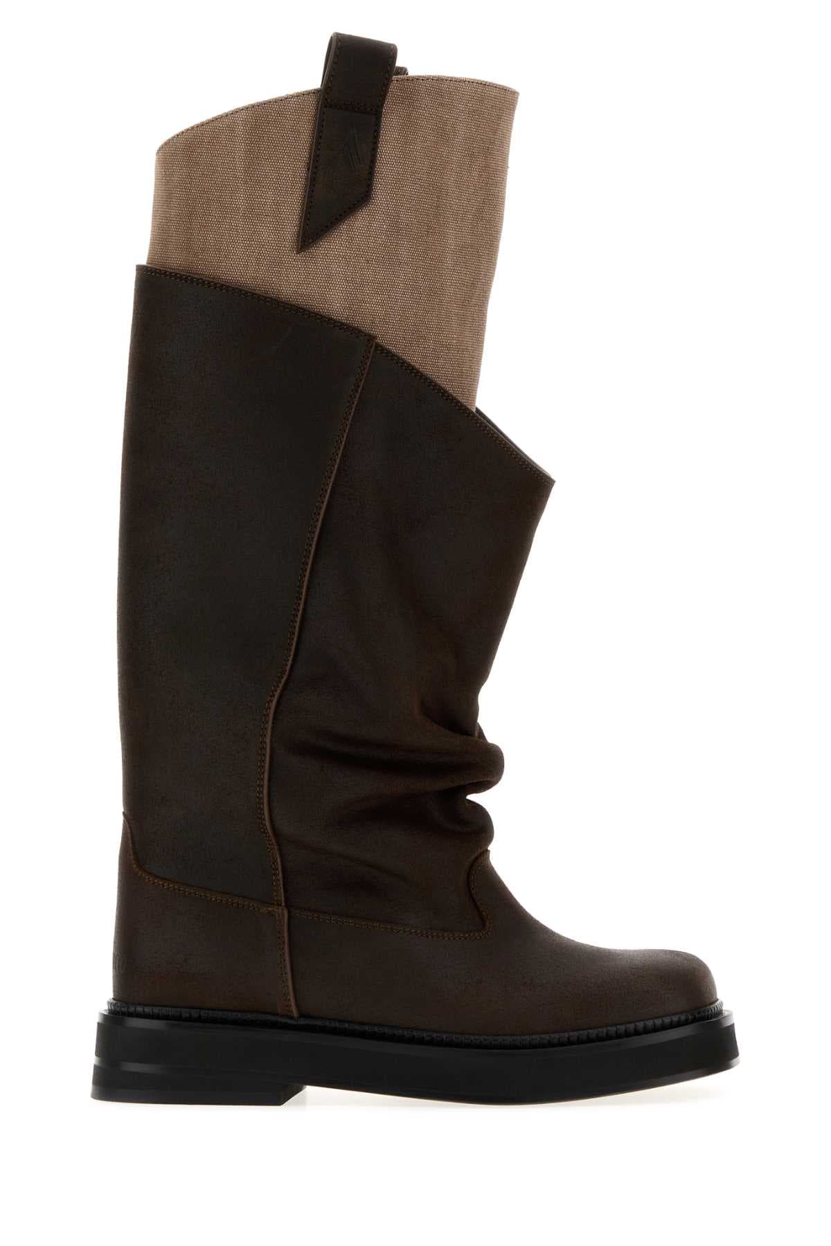 Chocolate leather New Robin Passeggiata boots