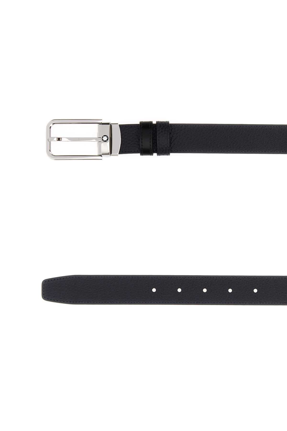 Midnight blue leather reversible belt - мініатюра 2