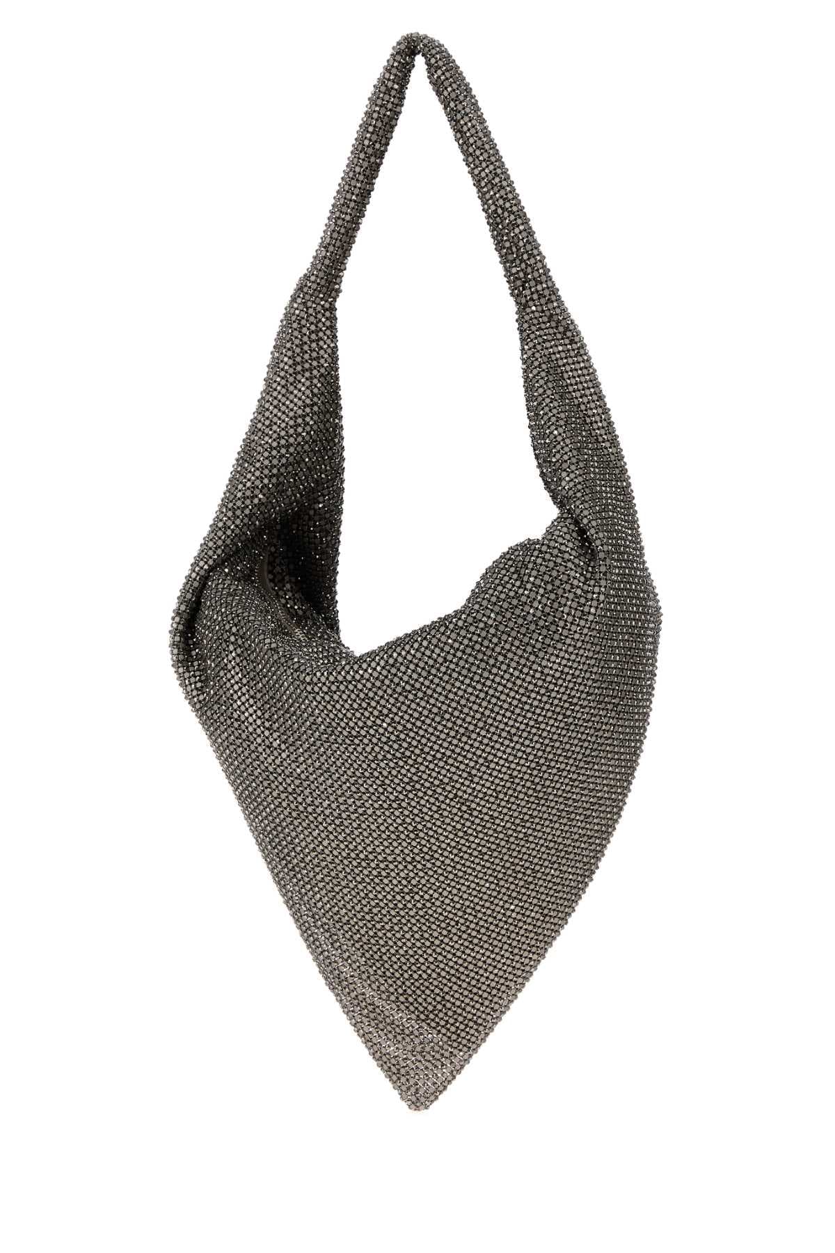 Grey metal knit Ursula shoulder bag - мініатюра 2