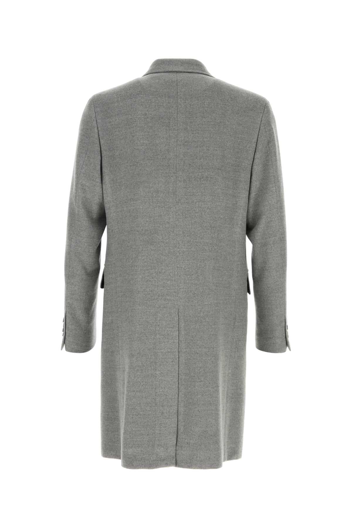 Grey wool coat - мініатюра 2