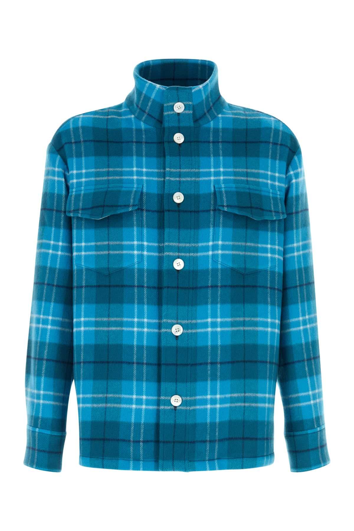 Embroidered cashmere St. Moritz overshirt