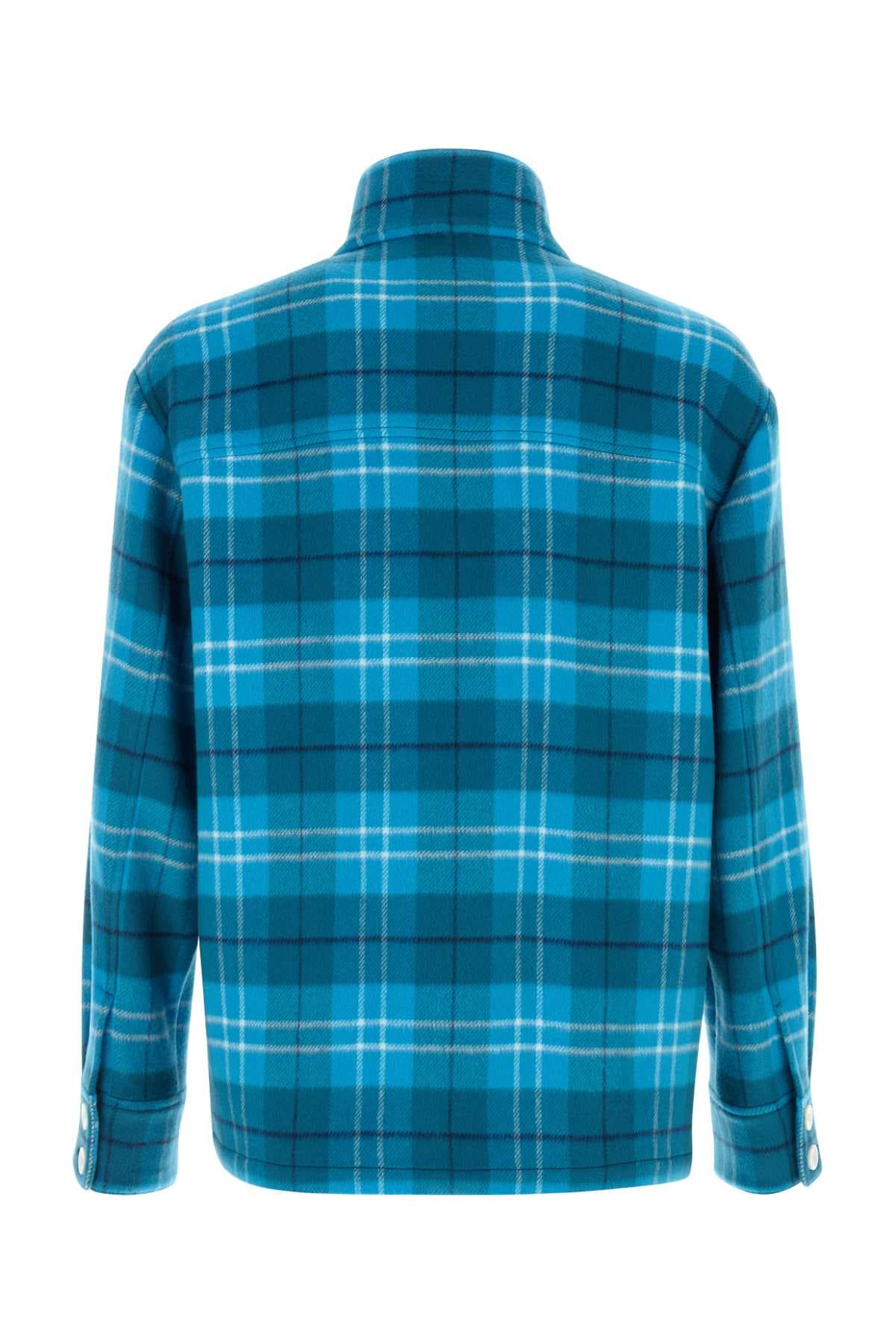 Embroidered cashmere St. Moritz overshirt - мініатюра 2