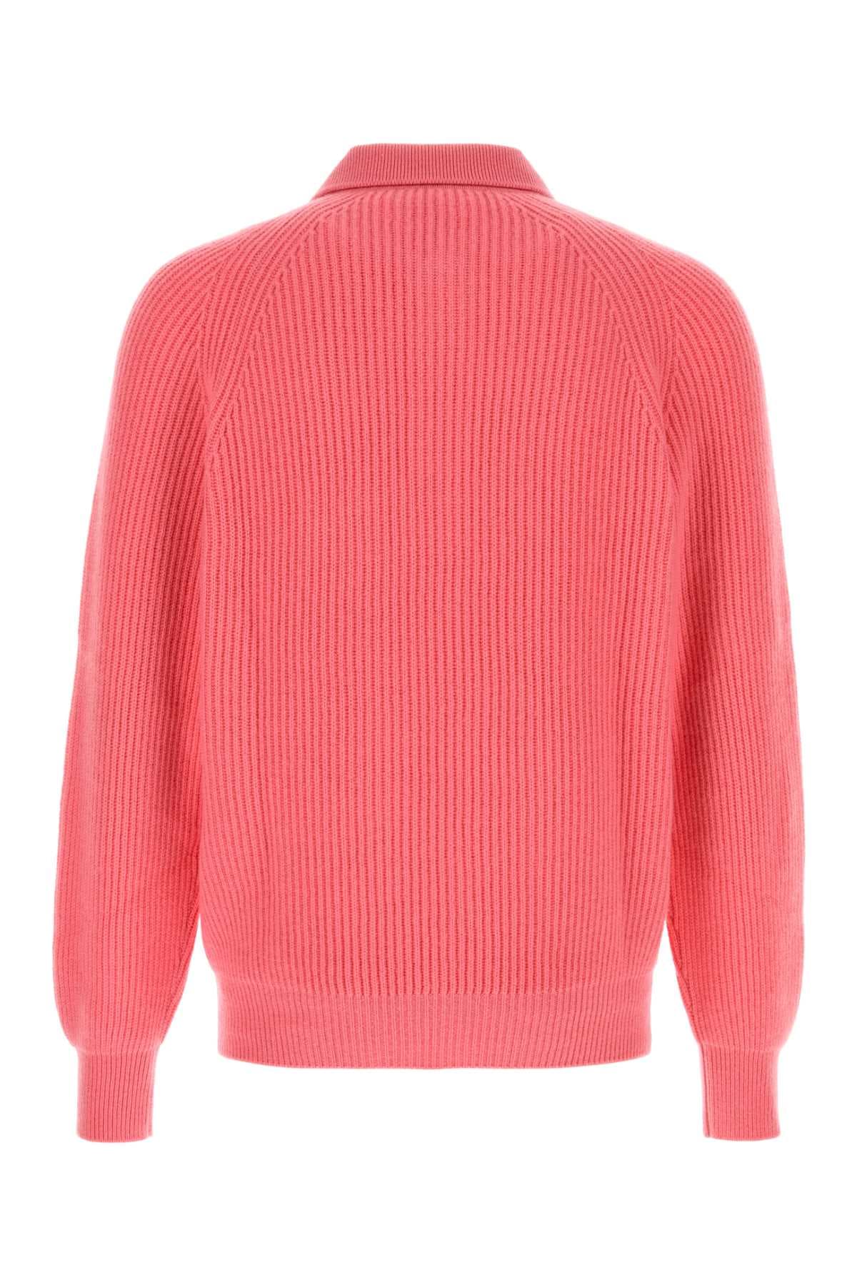 Pink cashmere Diana polo shirt - мініатюра 2