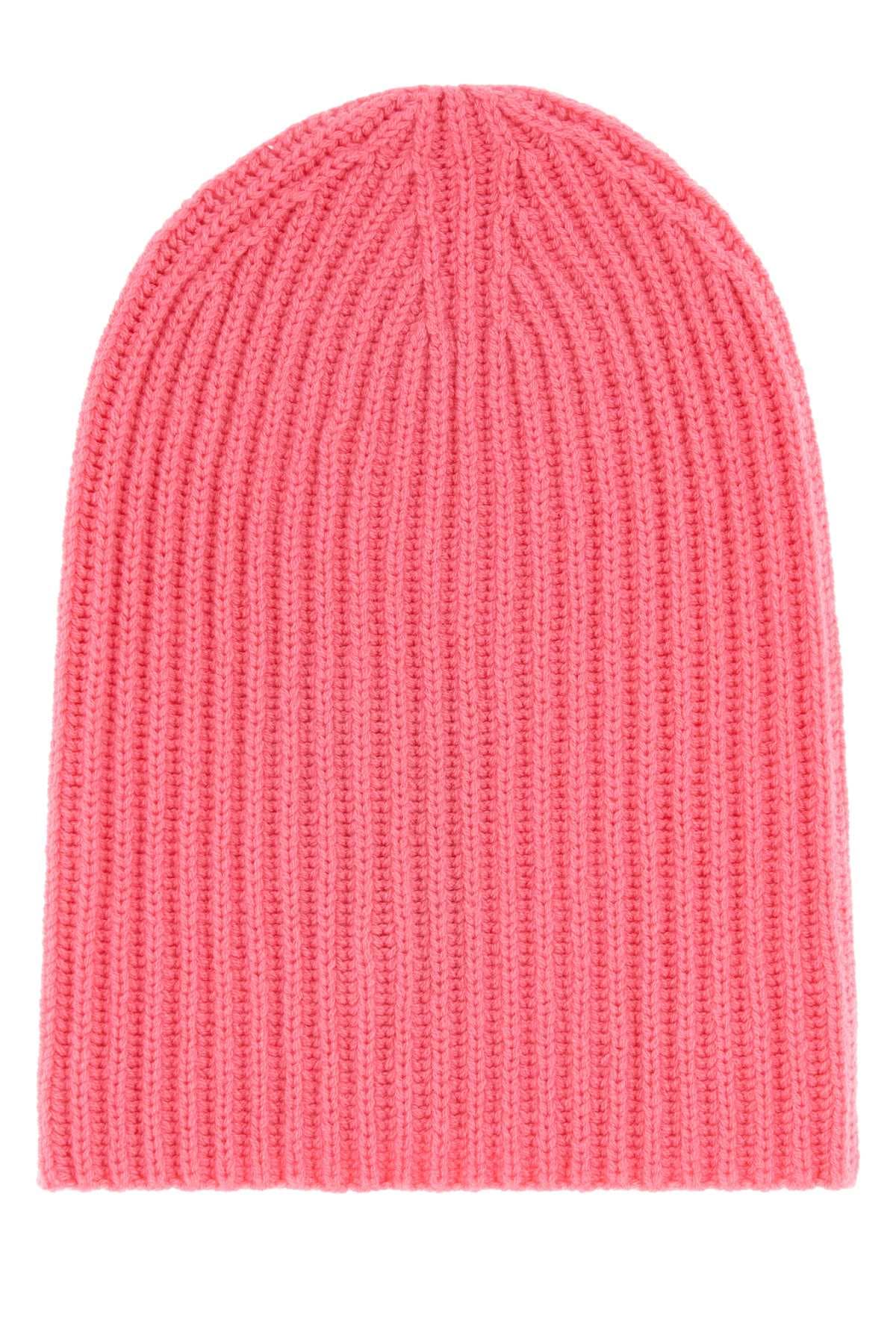 Pink cashmere Paradiso beanie hat