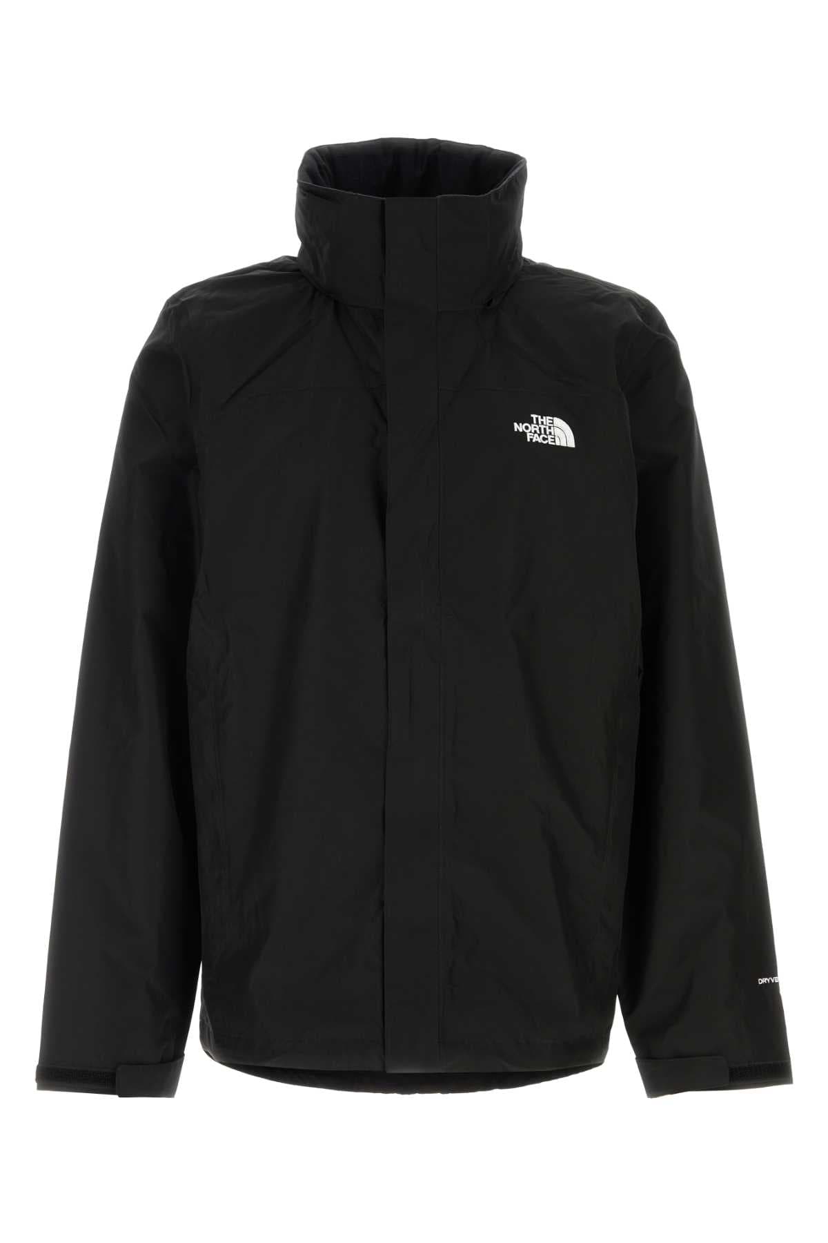 Black polyester Sangro windbreaker