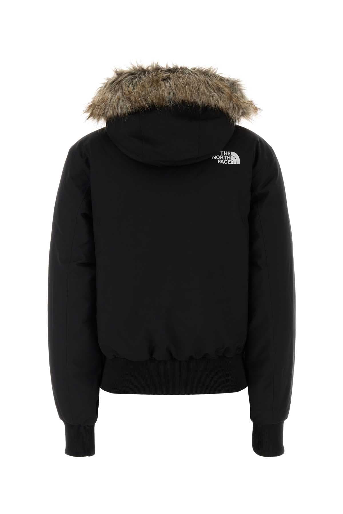 Black polyester Arctic down jacket - мініатюра 2