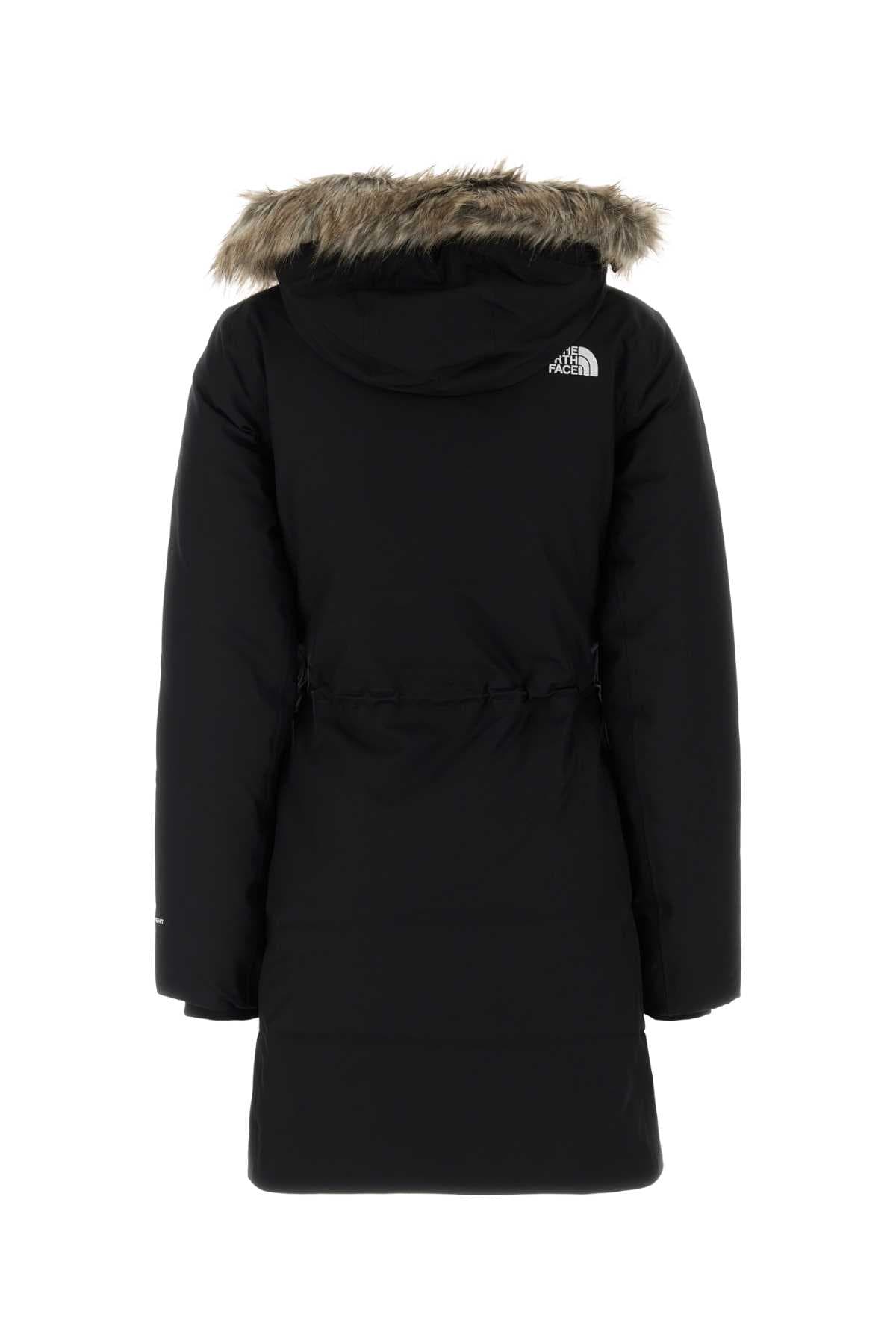 Black polyester down jacket - мініатюра 2