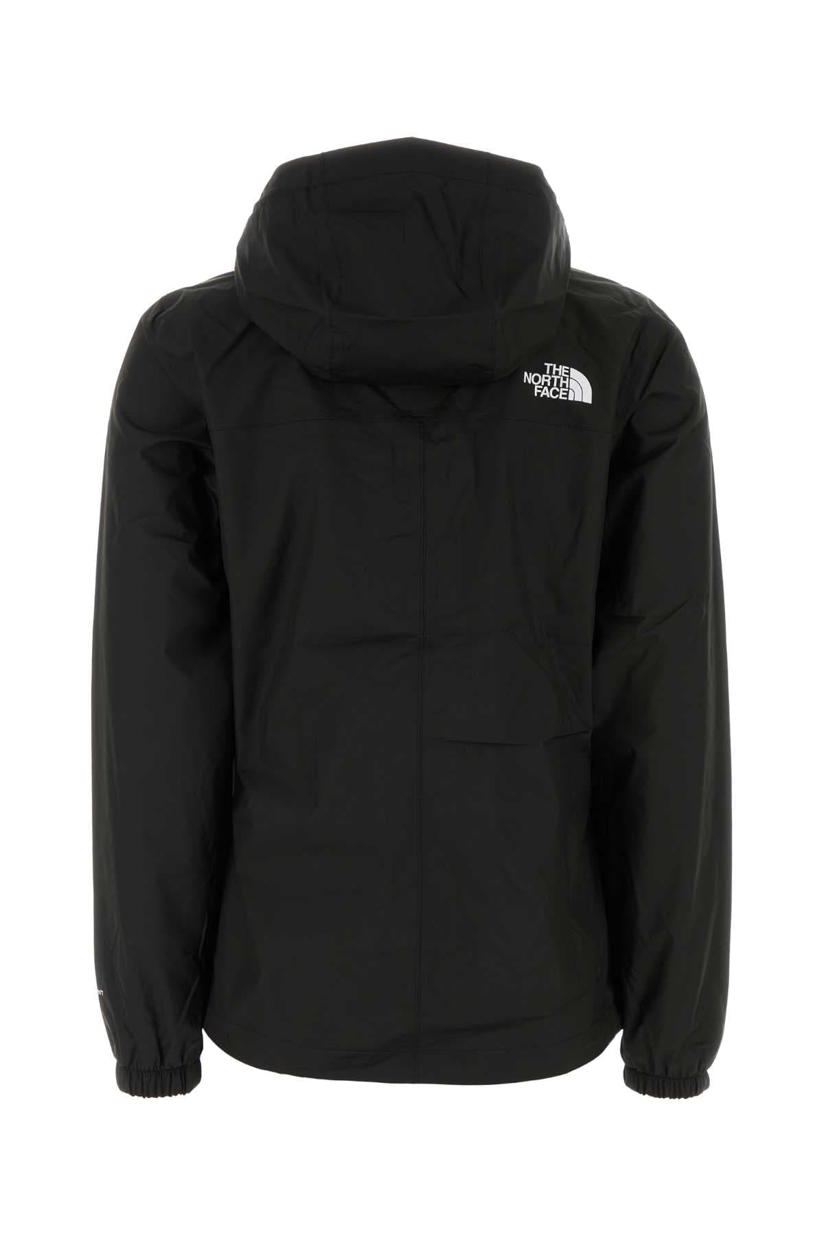 Black polyester Antora Rain windbreaker - мініатюра 2