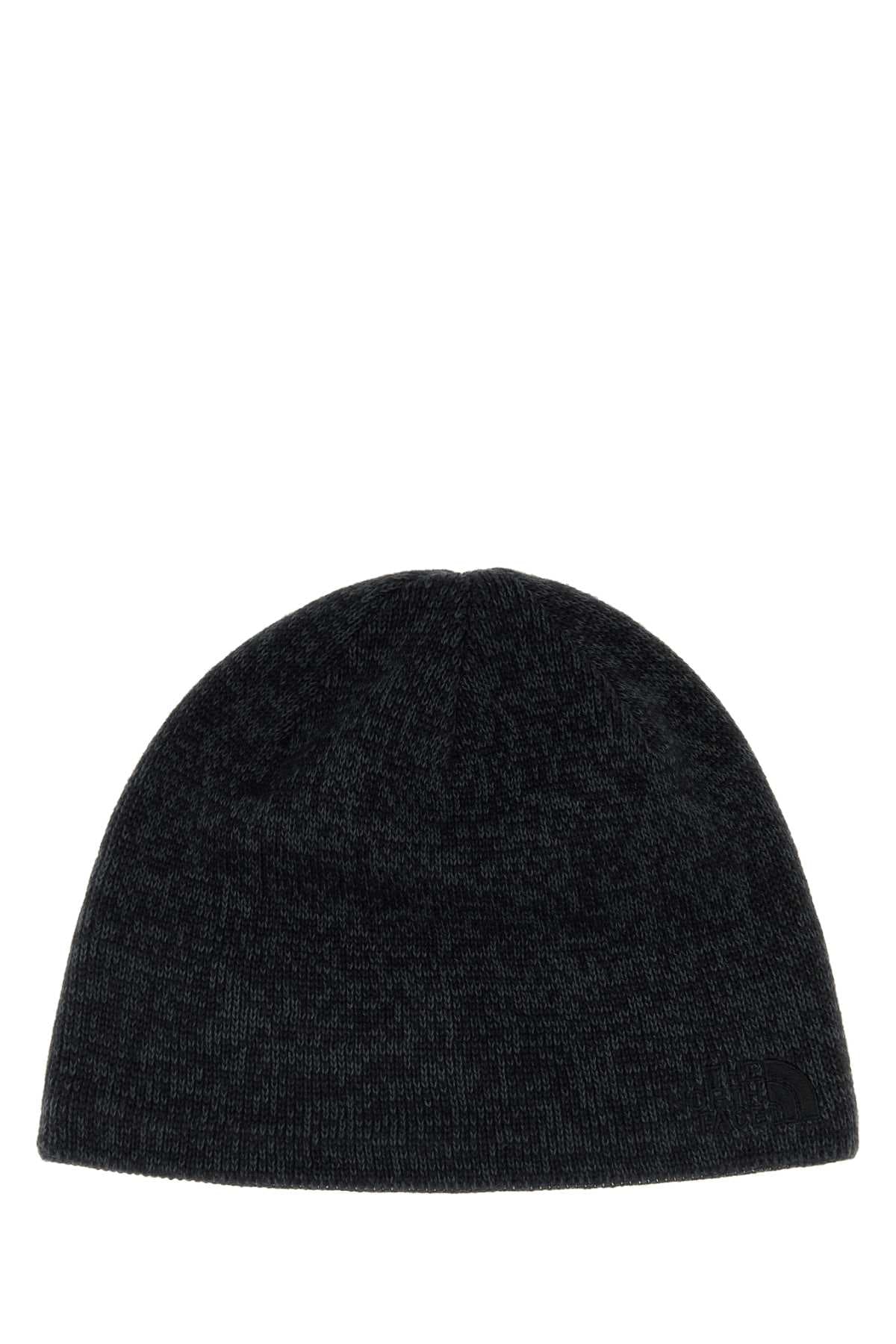 Melange black knit Jim beanie hat