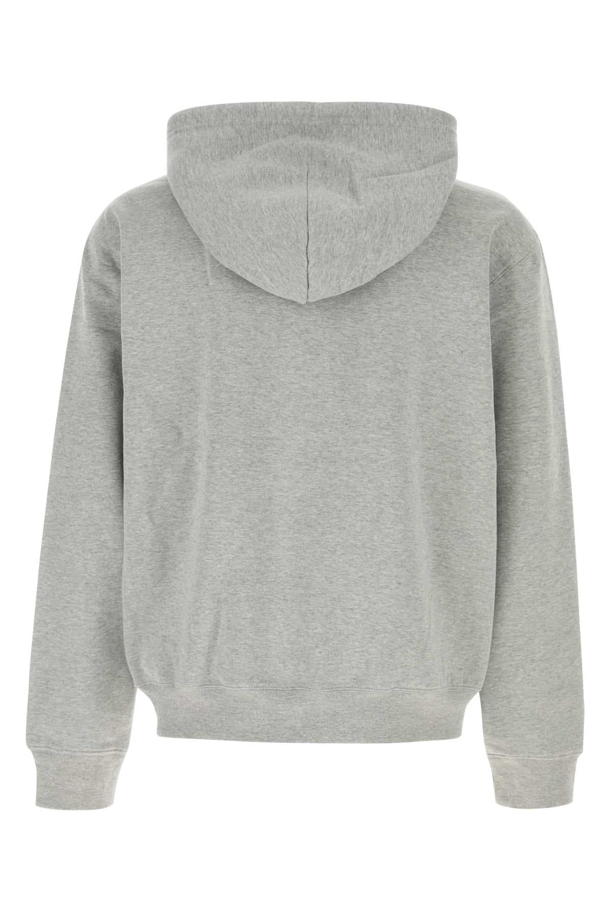 Grey cotton blend sweatshirt - мініатюра 2