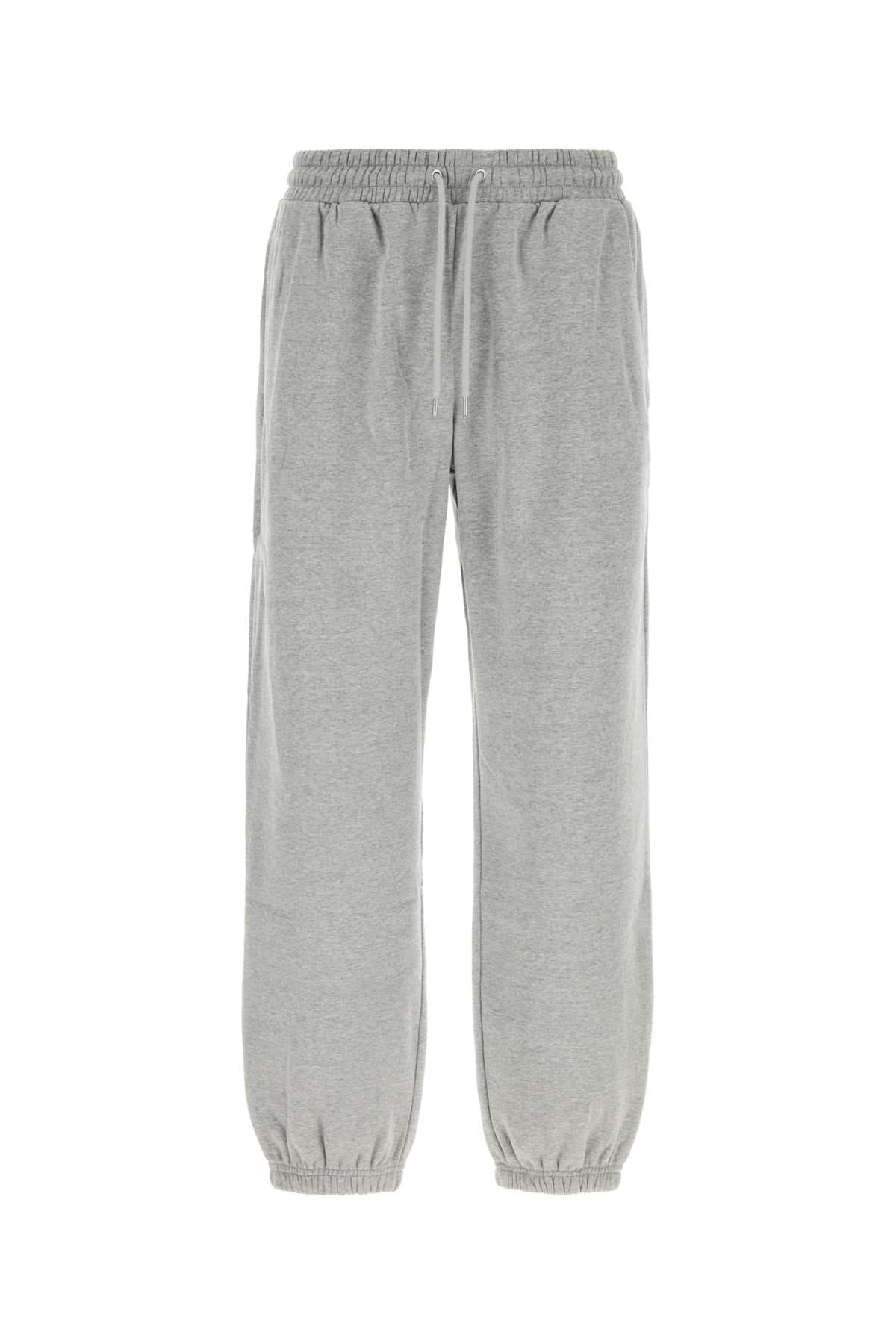 Grey cotton blend joggers