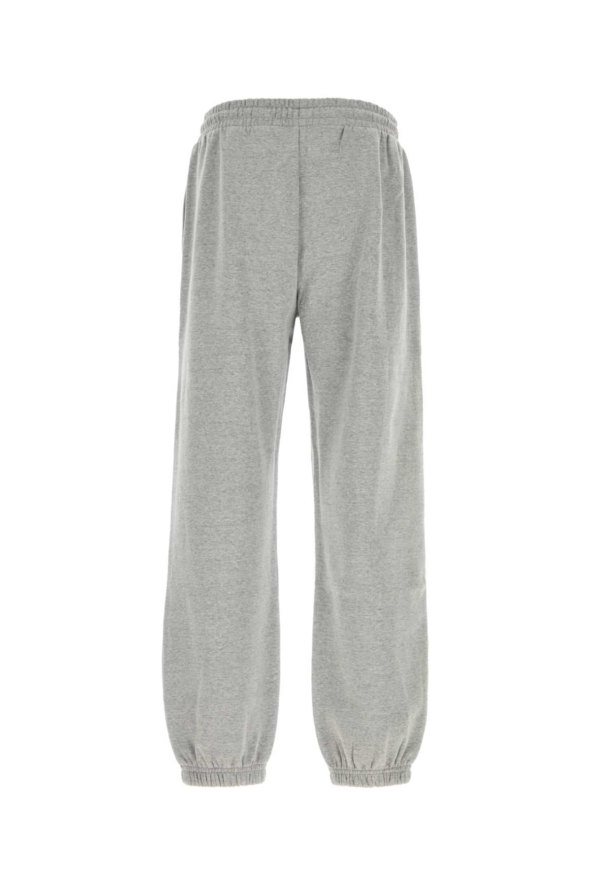 Grey cotton blend joggers - мініатюра 2