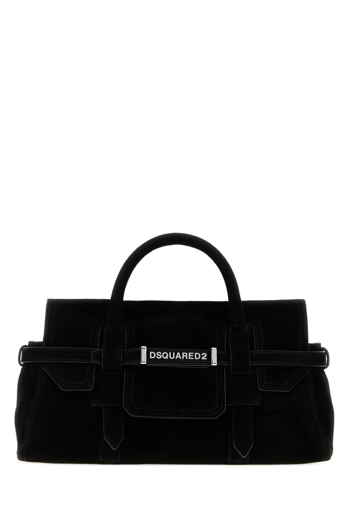 Black suede Twin handbag