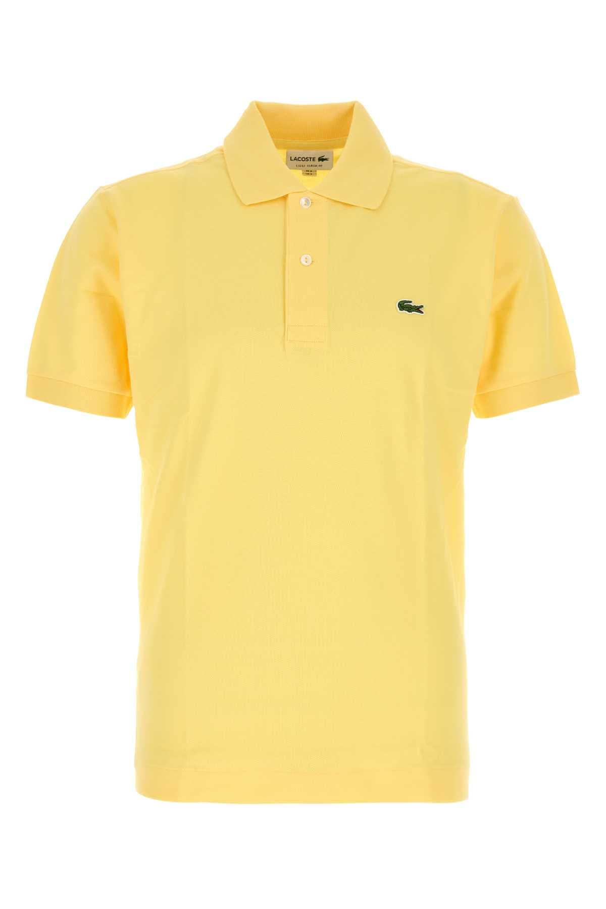 Yellow piquet polo shirt