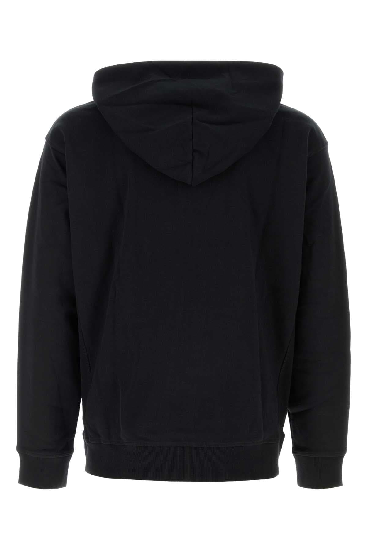 Black cotton sweatshirt - мініатюра 2
