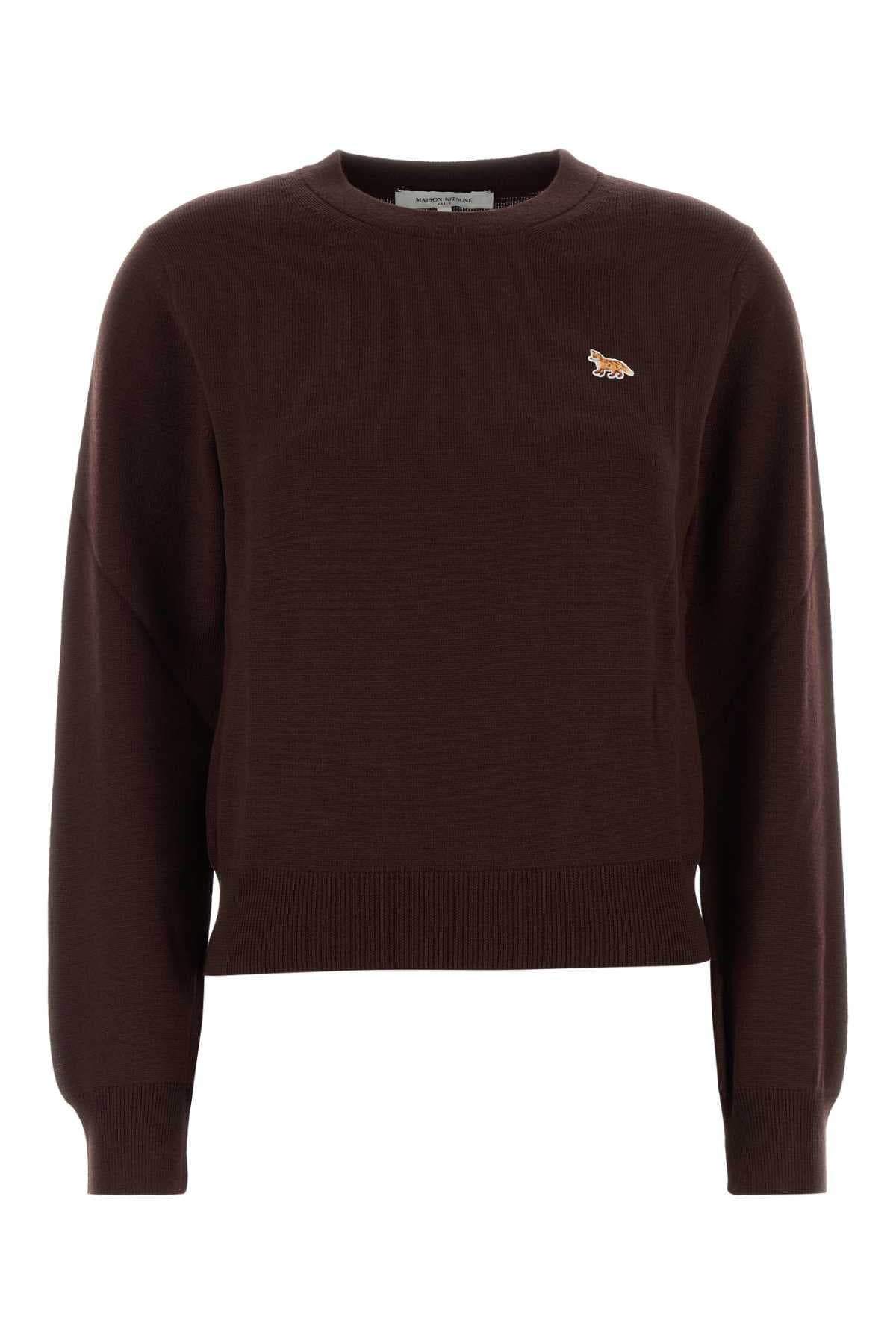 Chocolate wool sweater