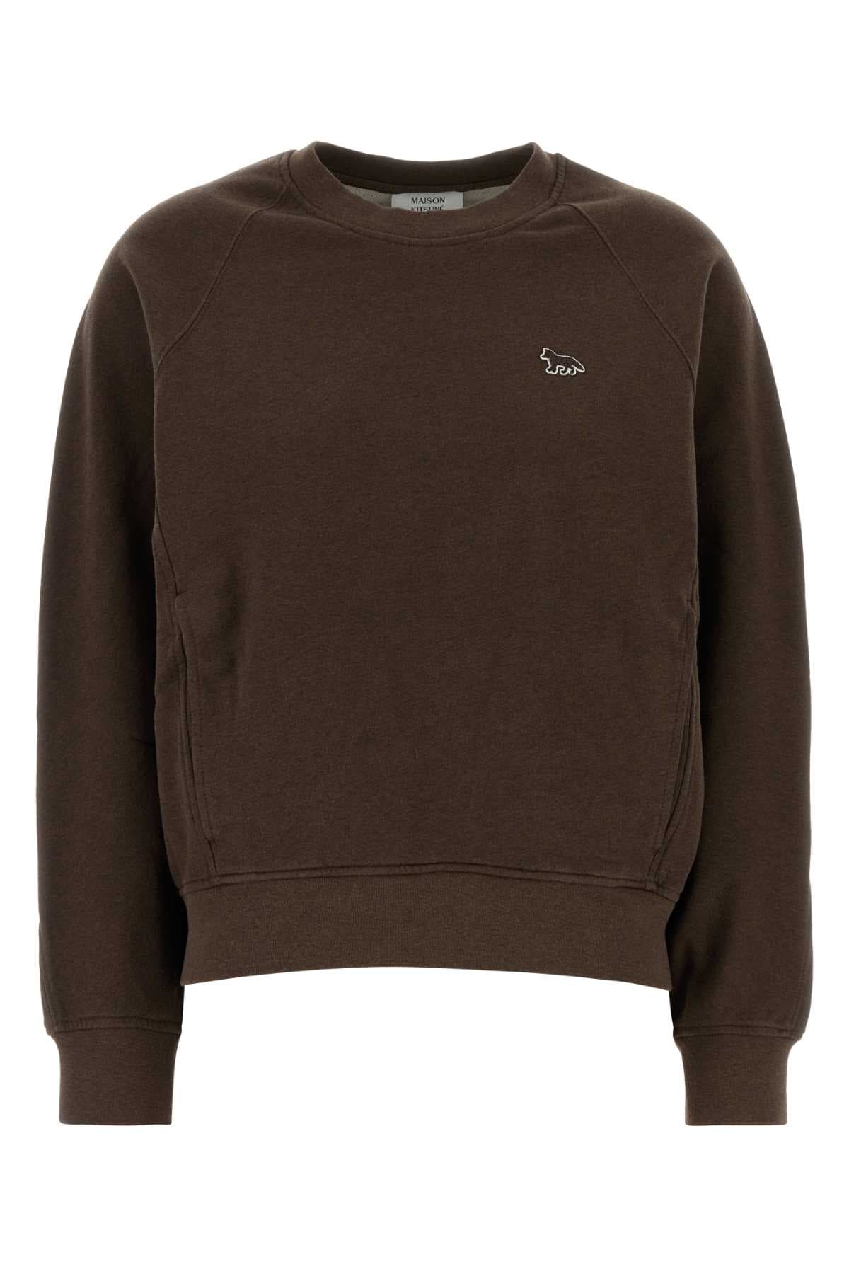 Brown cotton sweatshirt