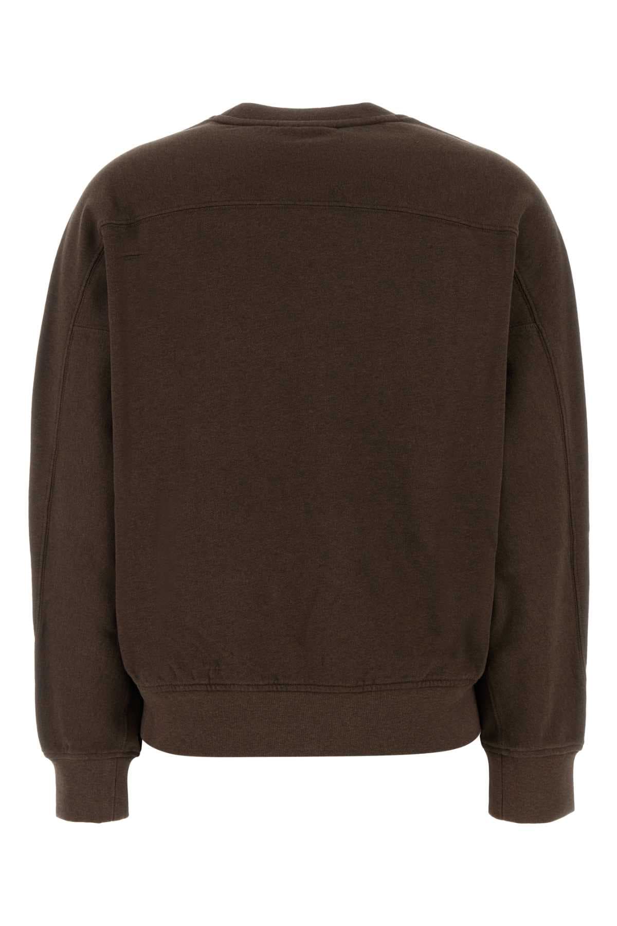 Brown cotton sweatshirt - мініатюра 2