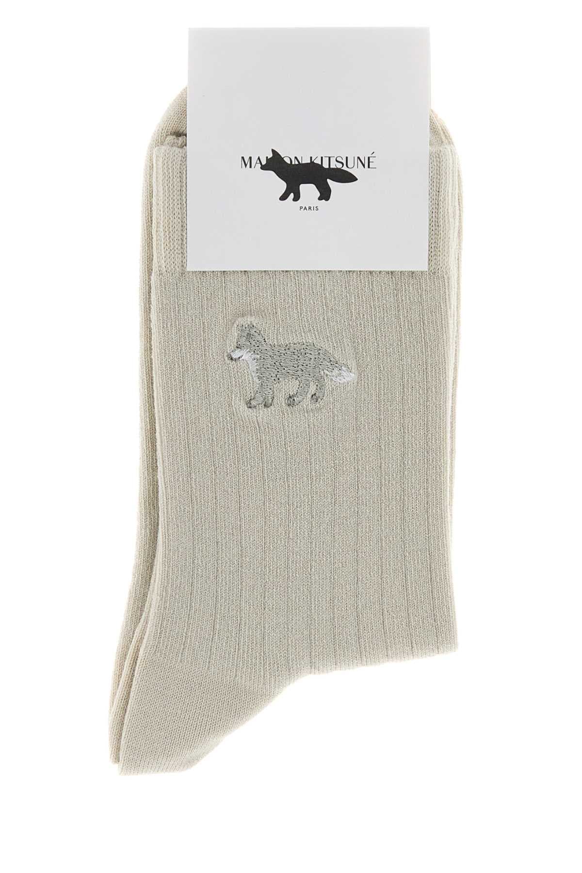 Sand stretch cotton blend socks