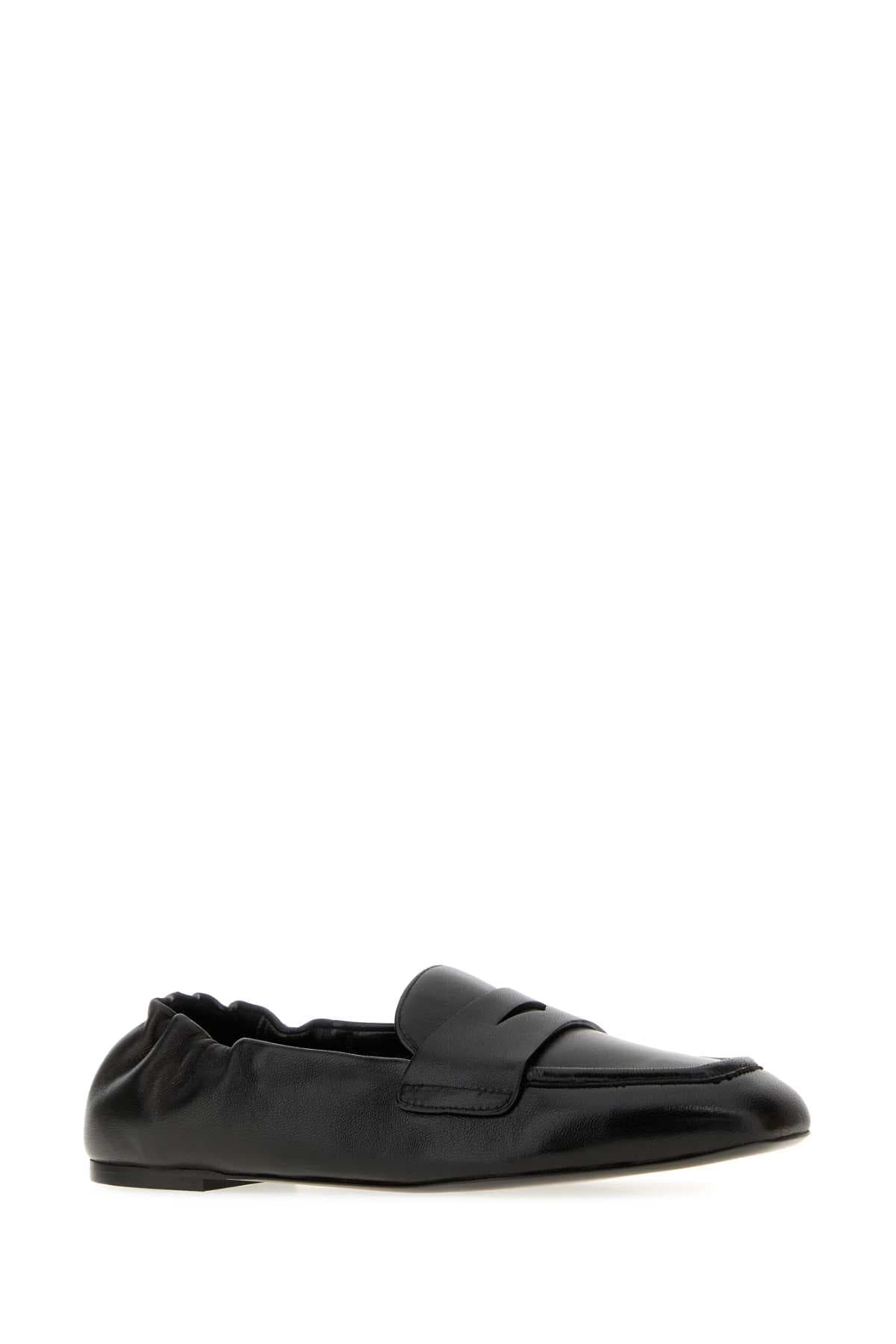 Black leather Bryant loafers - мініатюра 2