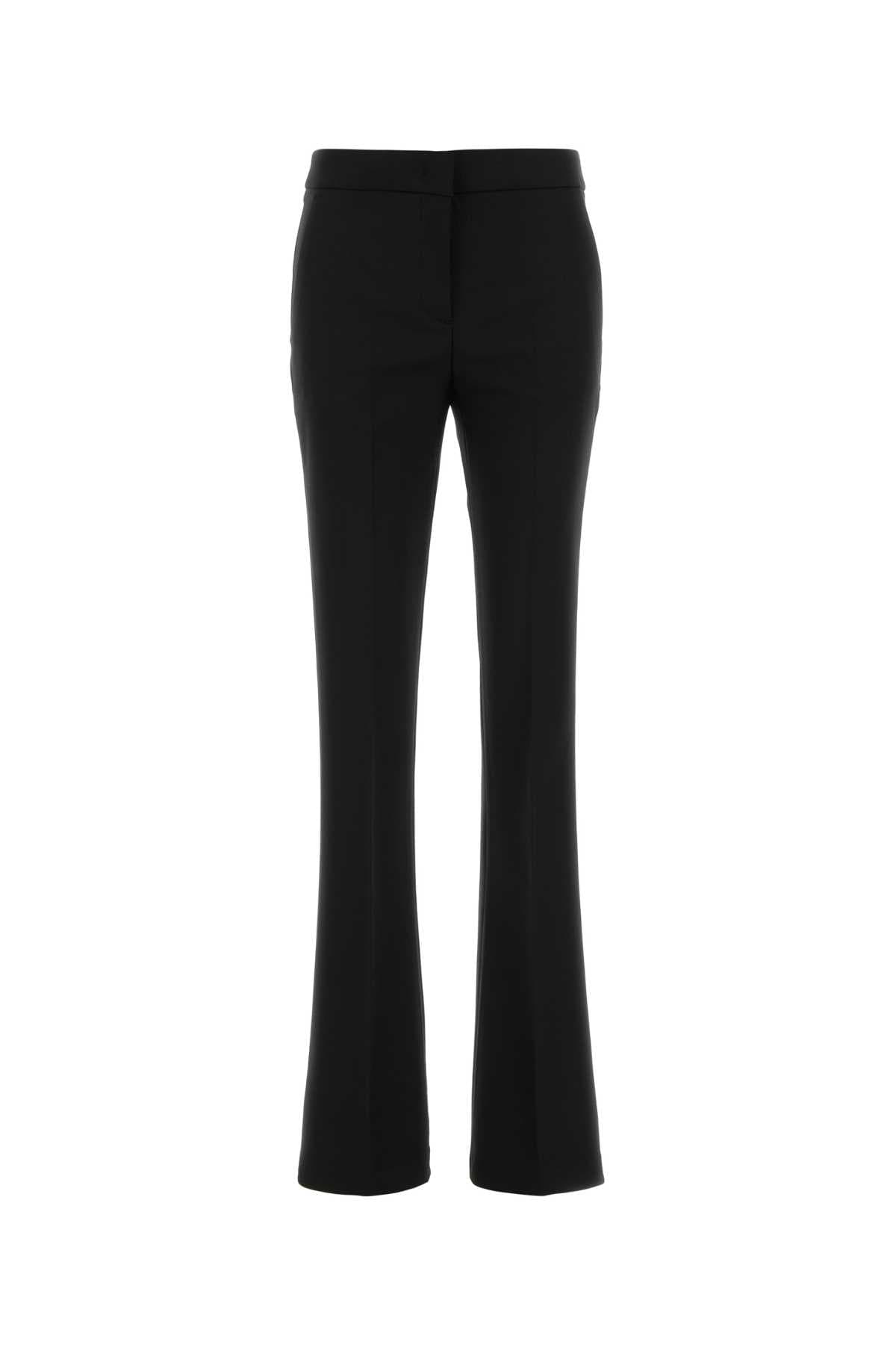 Black stretch gabardine pant