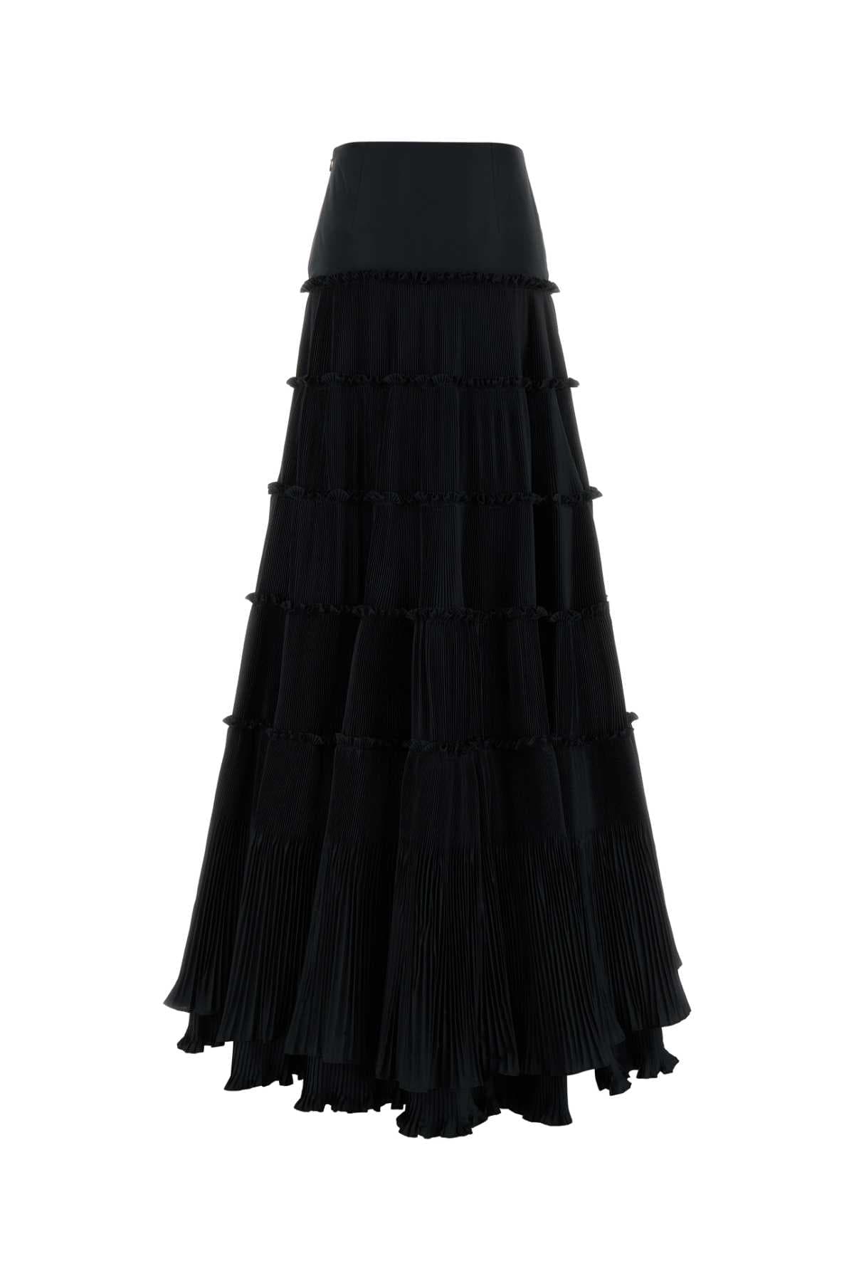 Black taffeta skirt - мініатюра 2