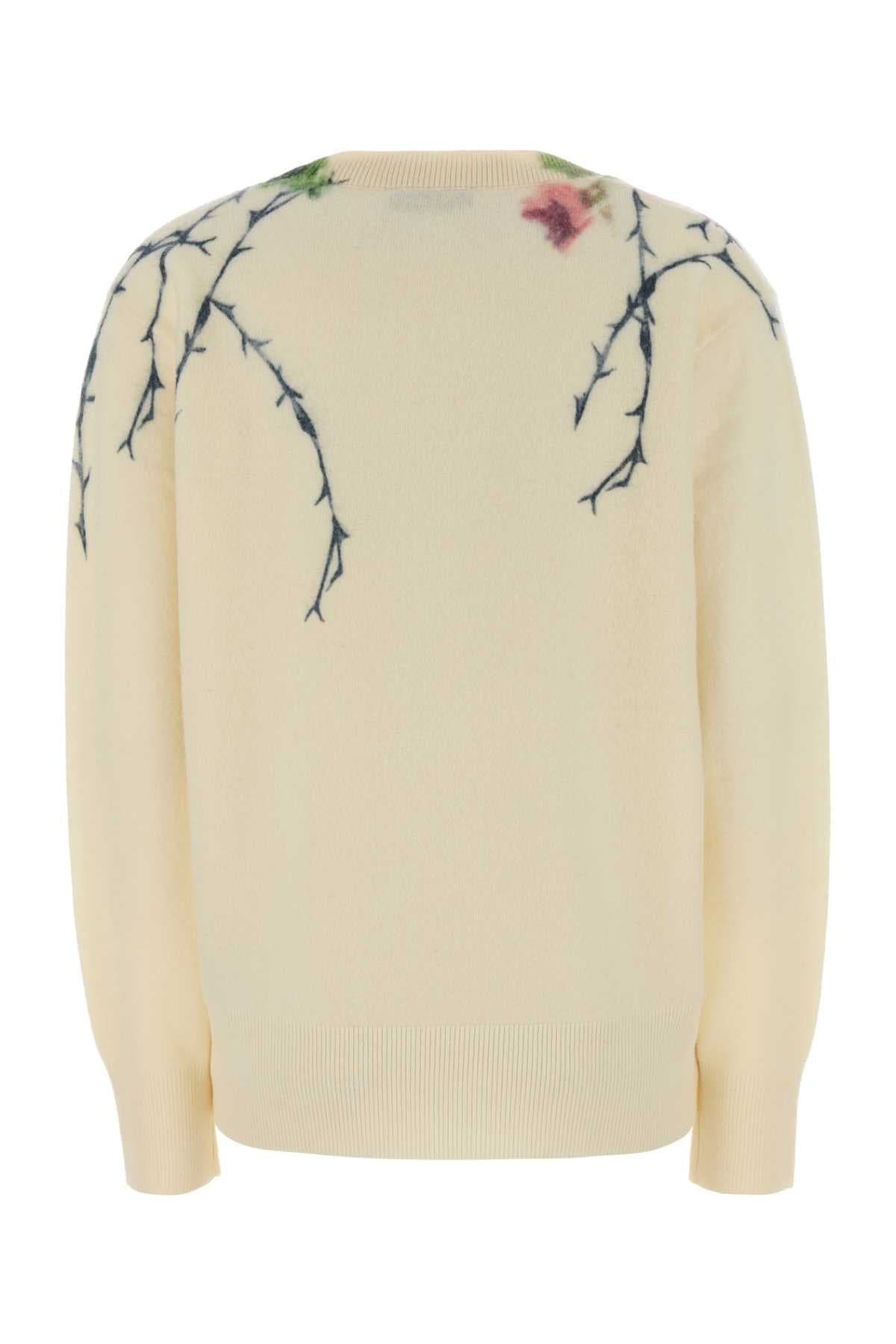 Printed wool blend sweater - мініатюра 2