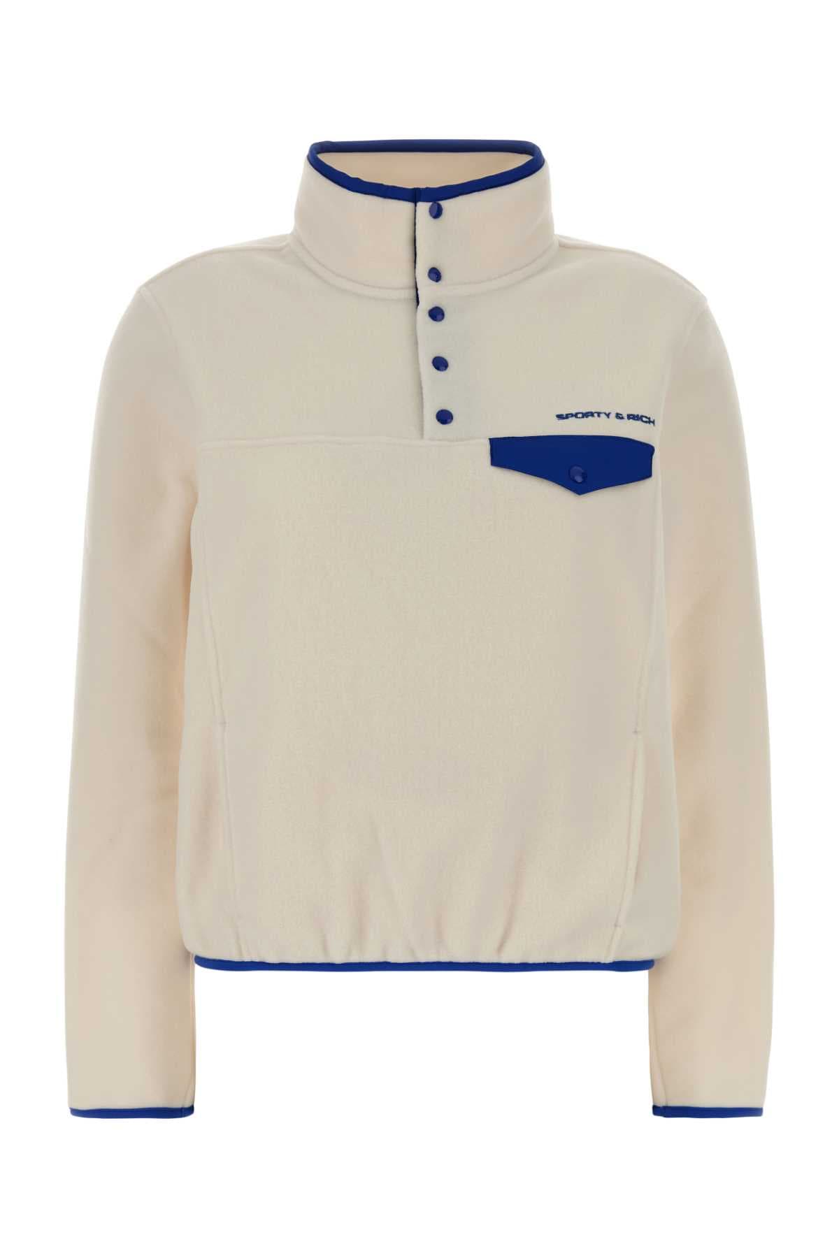 Ivory pile sweatshirt