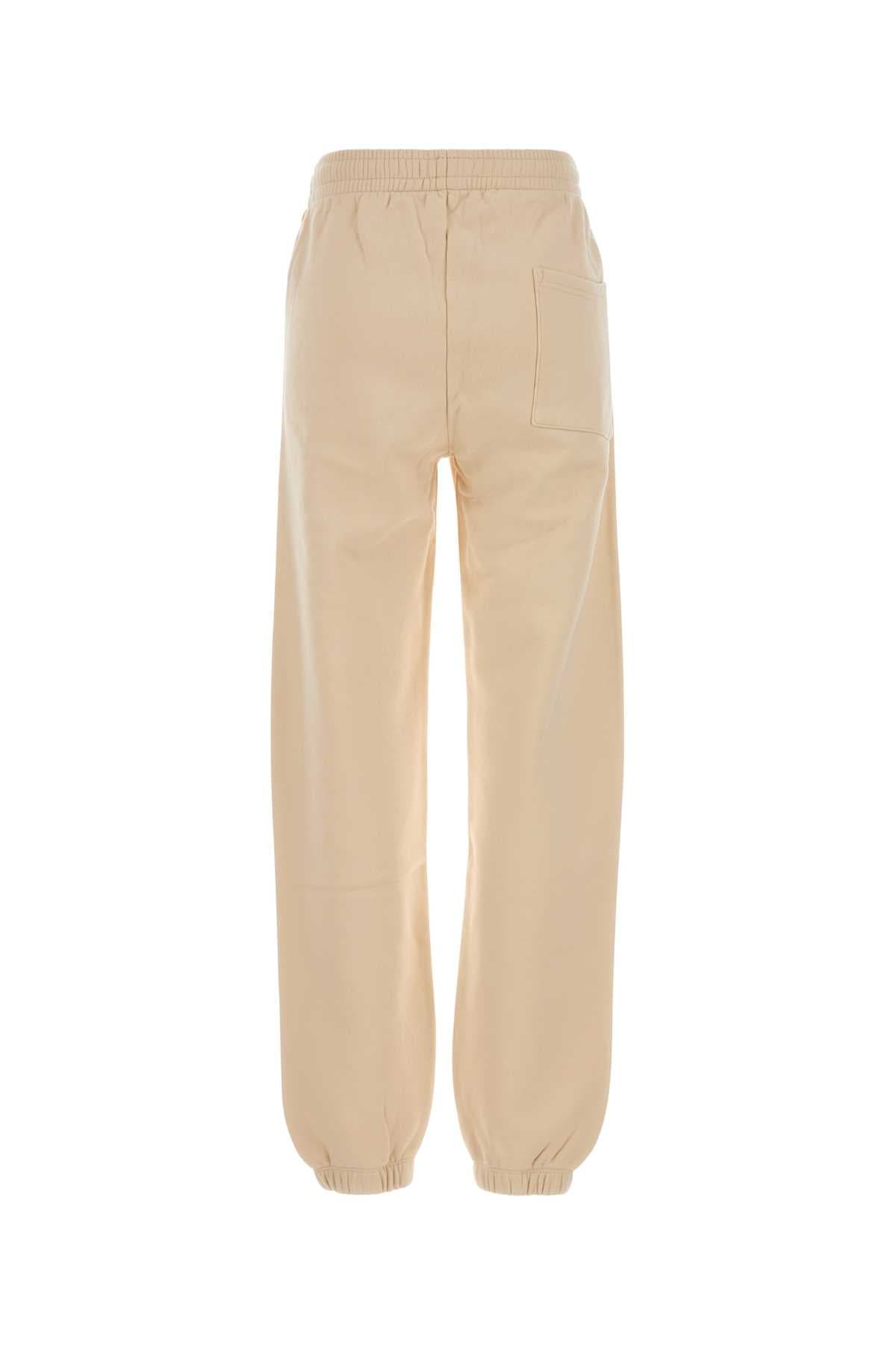 Cream cotton joggers - мініатюра 2