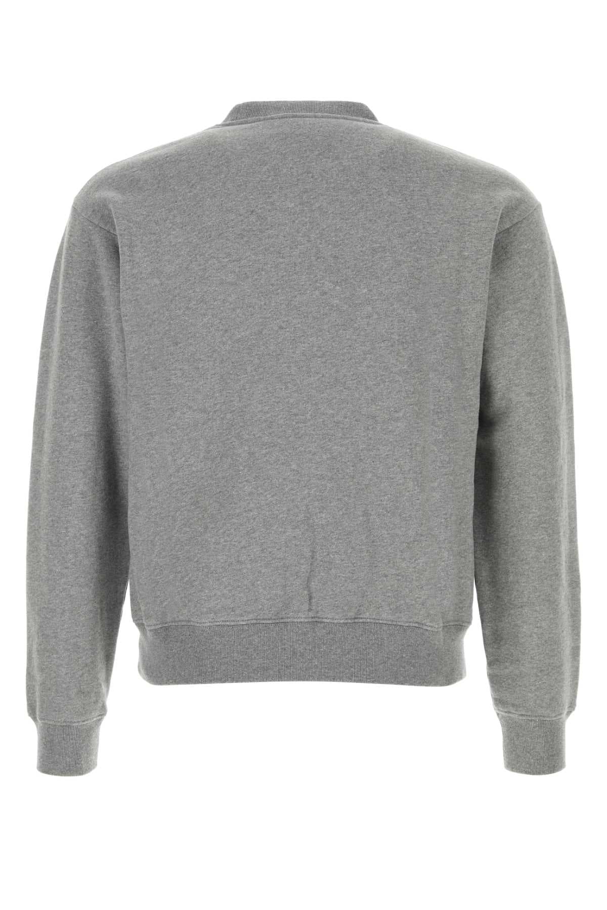 Melange grey cotton sweatshirt - мініатюра 2